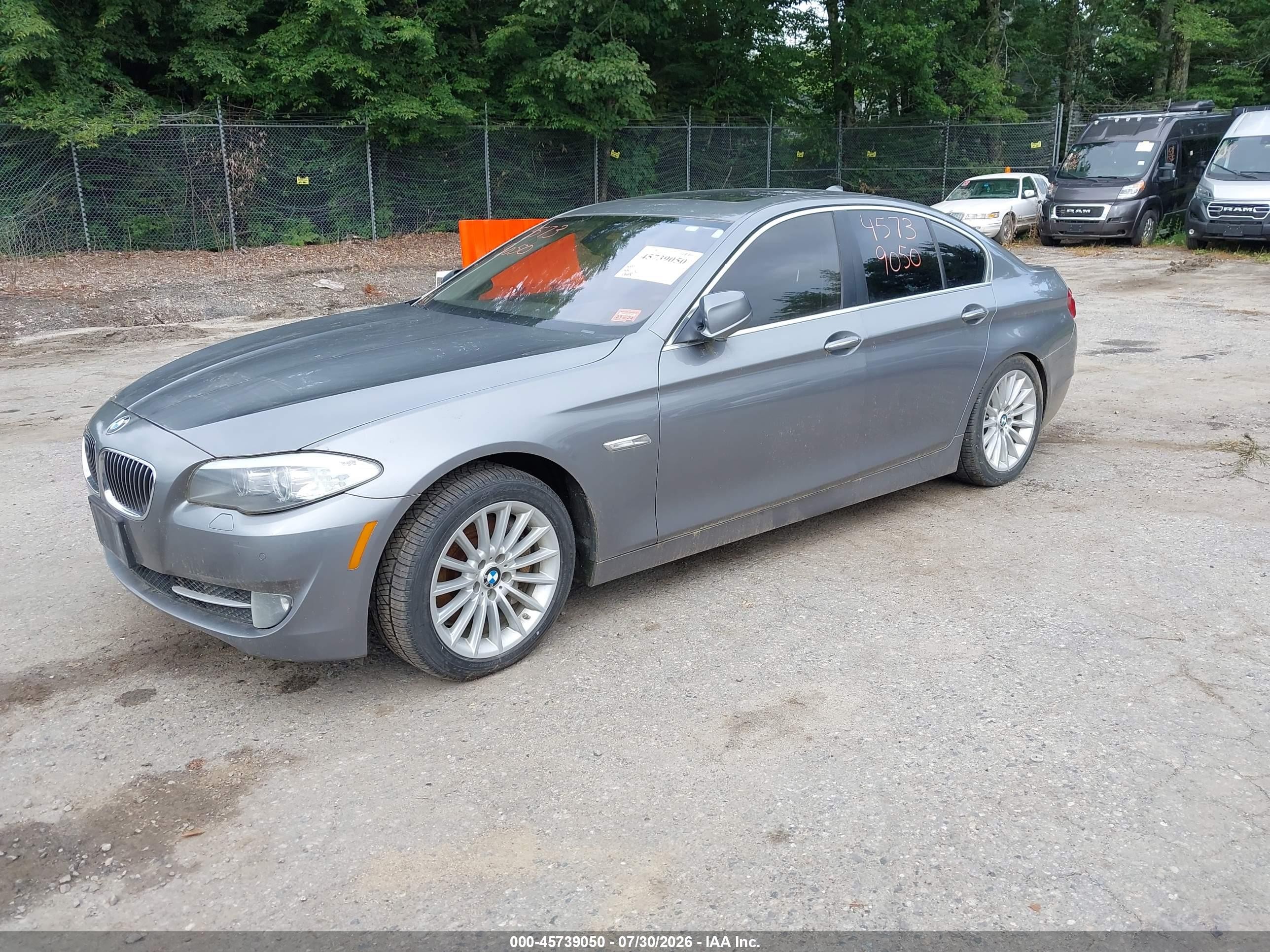 2013 Bmw 535i Xdrive Gray vin: WBAFU7C58DDU66530