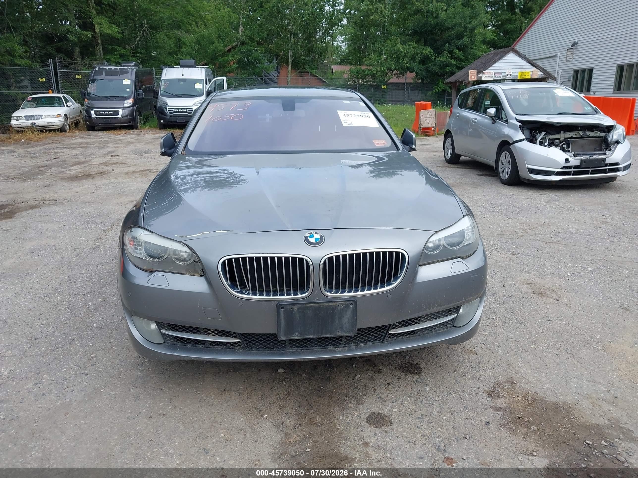2013 Bmw 535i Xdrive Gray vin: WBAFU7C58DDU66530