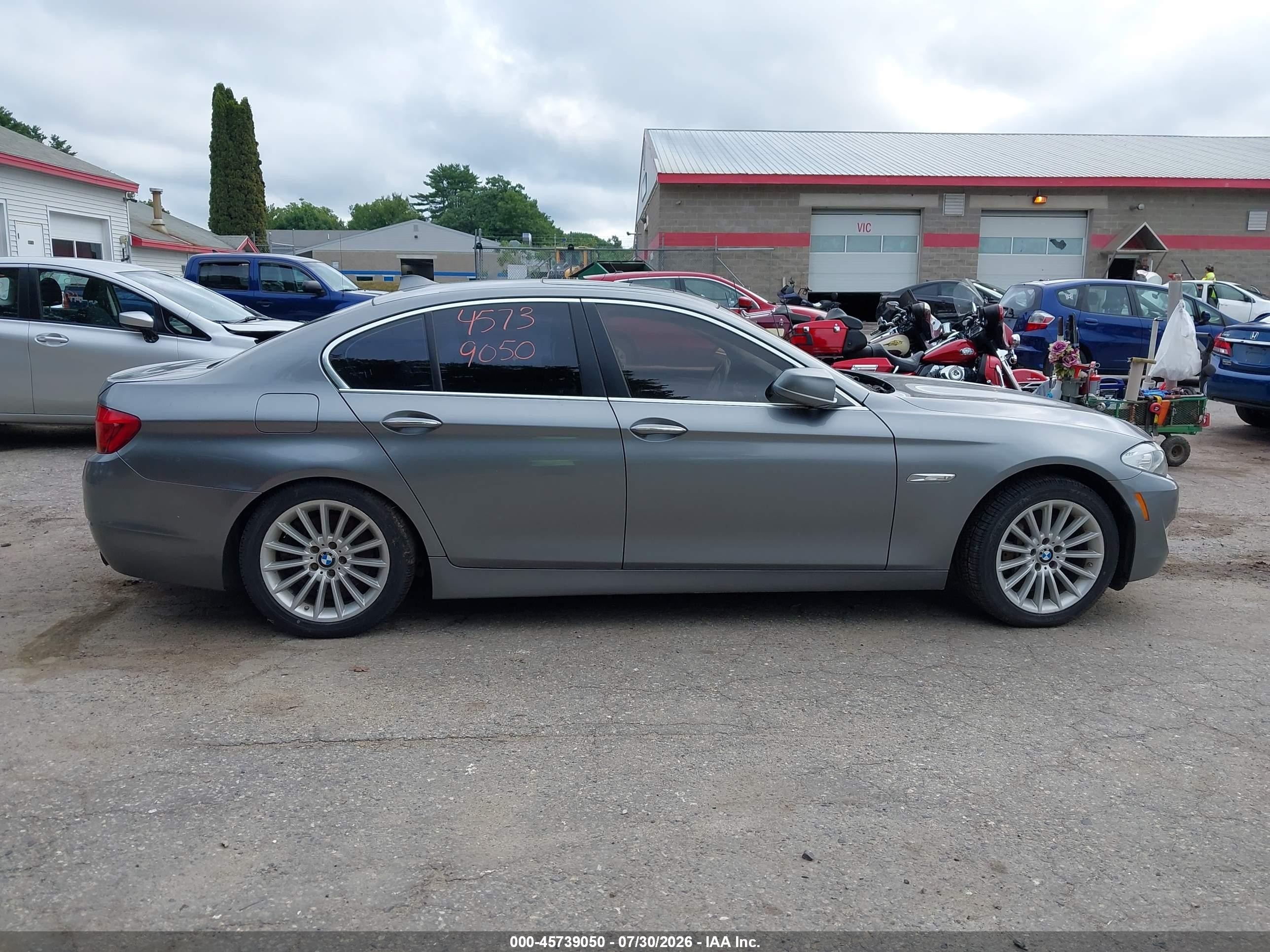 2013 Bmw 535i Xdrive Gray vin: WBAFU7C58DDU66530