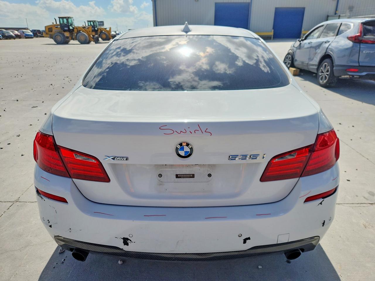2013 Bmw 535 Xi White vin: WBAFU7C58DDU67449