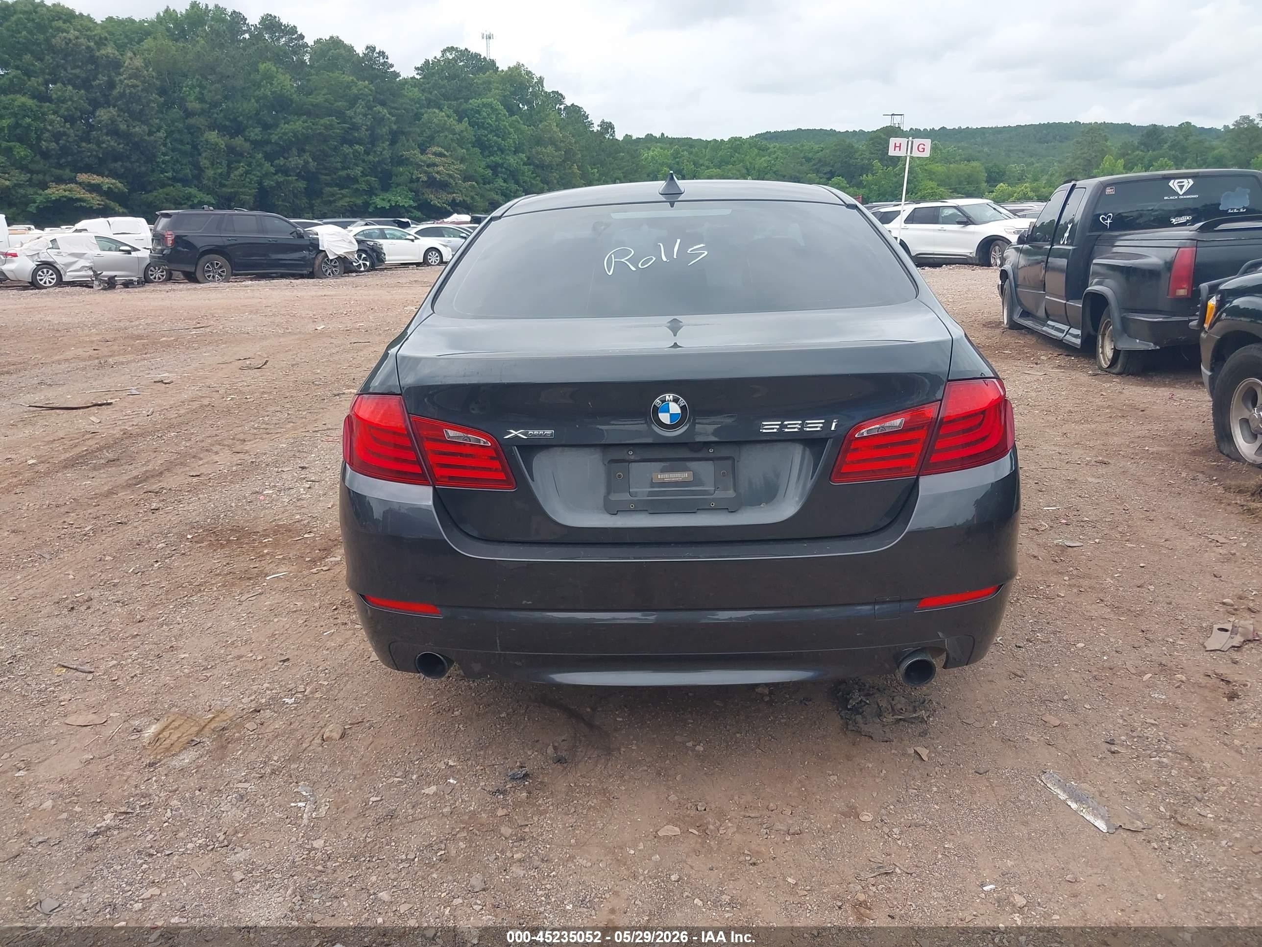 2013 Bmw 535i Xdrive Gray vin: WBAFU7C58DDU67791