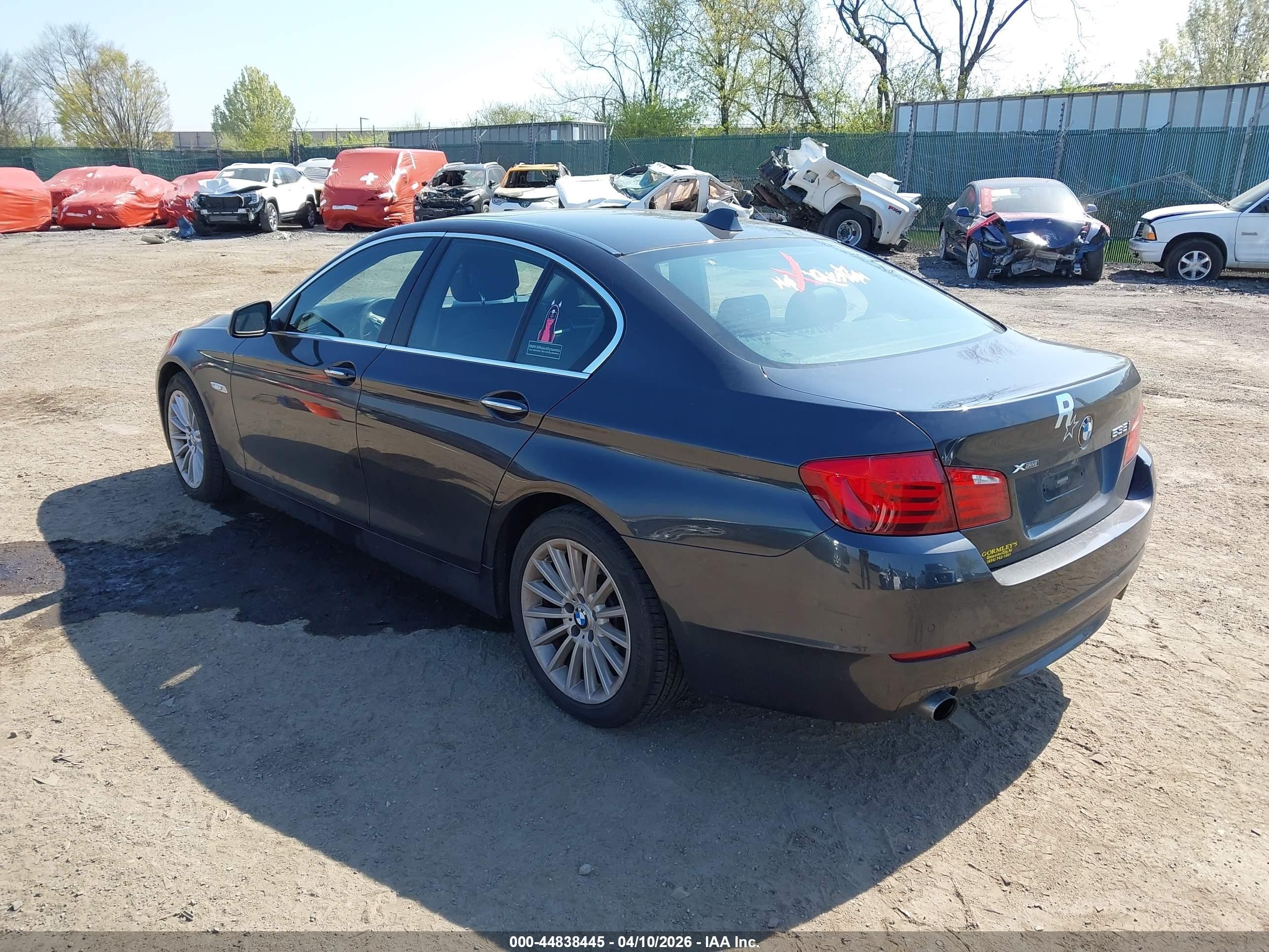 2013 Bmw 535i Xdrive Gray vin: WBAFU7C58DDU70805