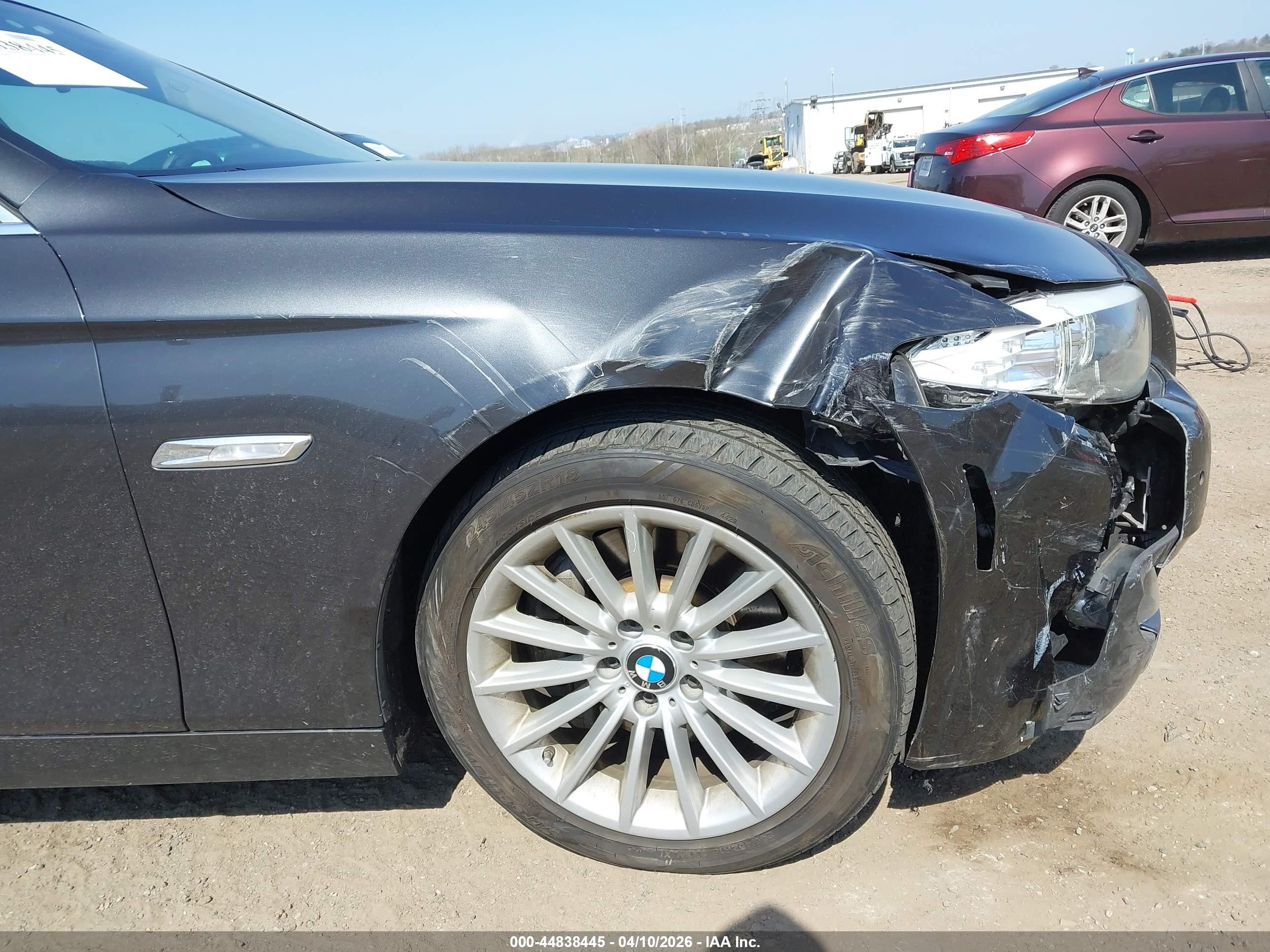 2013 Bmw 535i Xdrive Gray vin: WBAFU7C58DDU70805