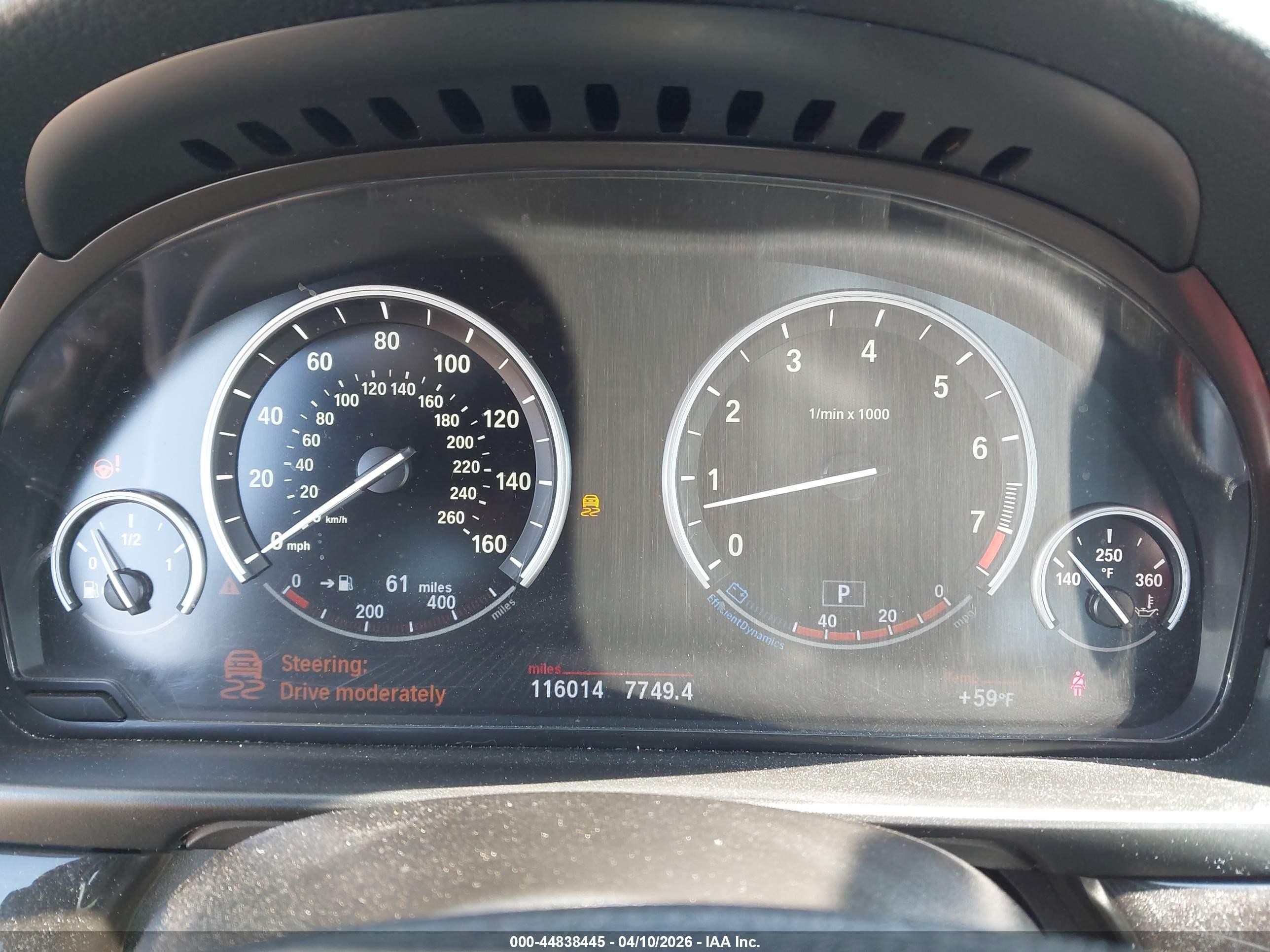 2013 Bmw 535i Xdrive Gray vin: WBAFU7C58DDU70805
