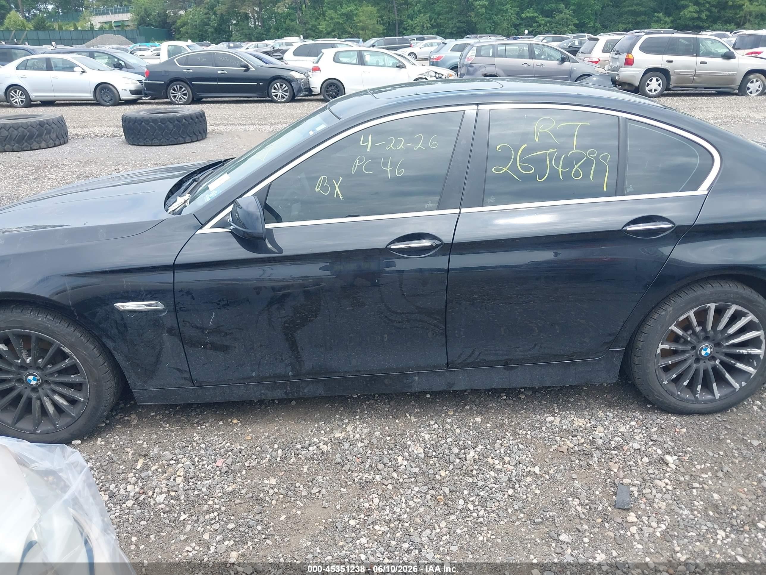 2013 Bmw 535i Xdrive Black vin: WBAFU7C58DDU71095