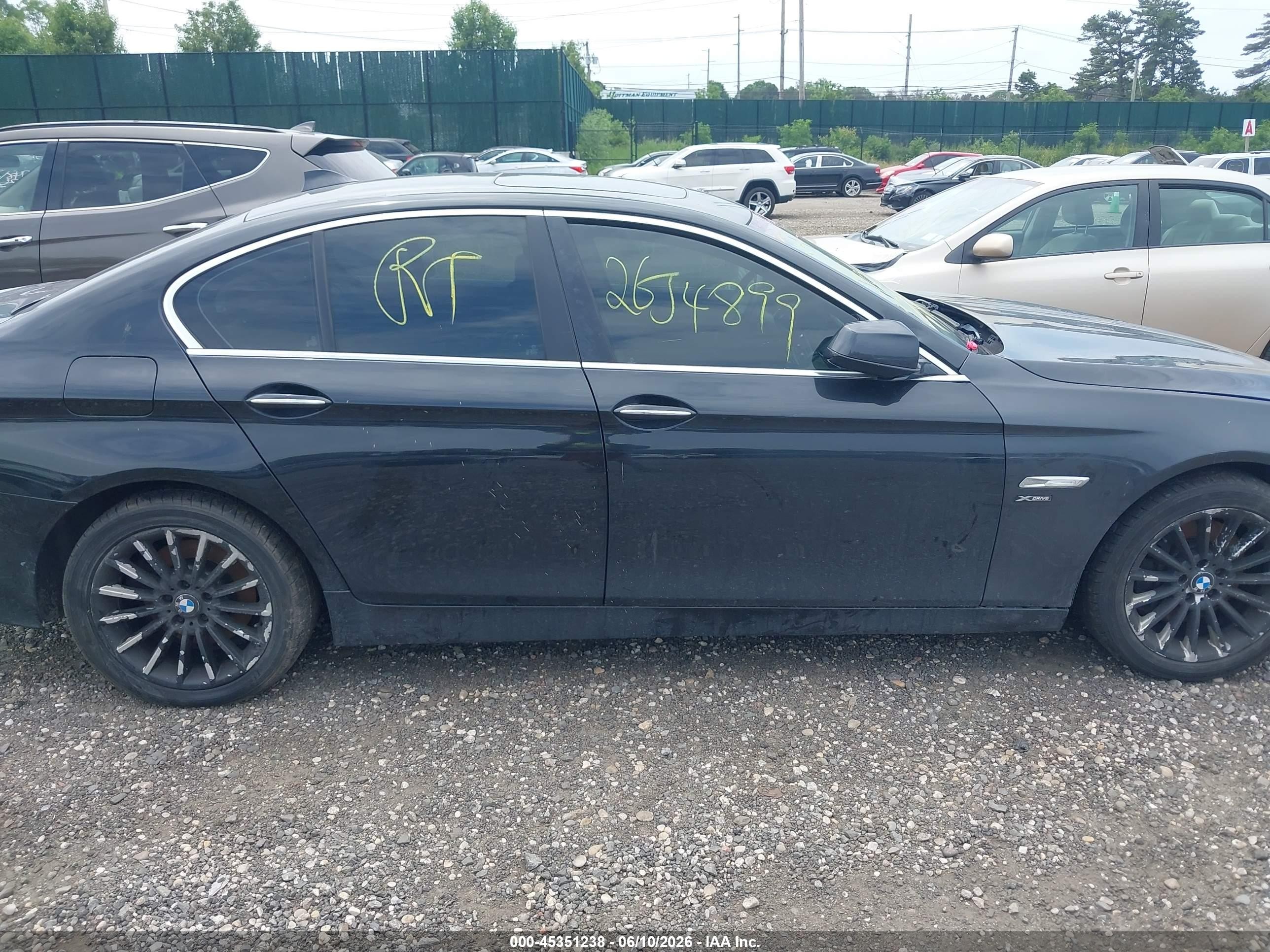 2013 Bmw 535i Xdrive Black vin: WBAFU7C58DDU71095