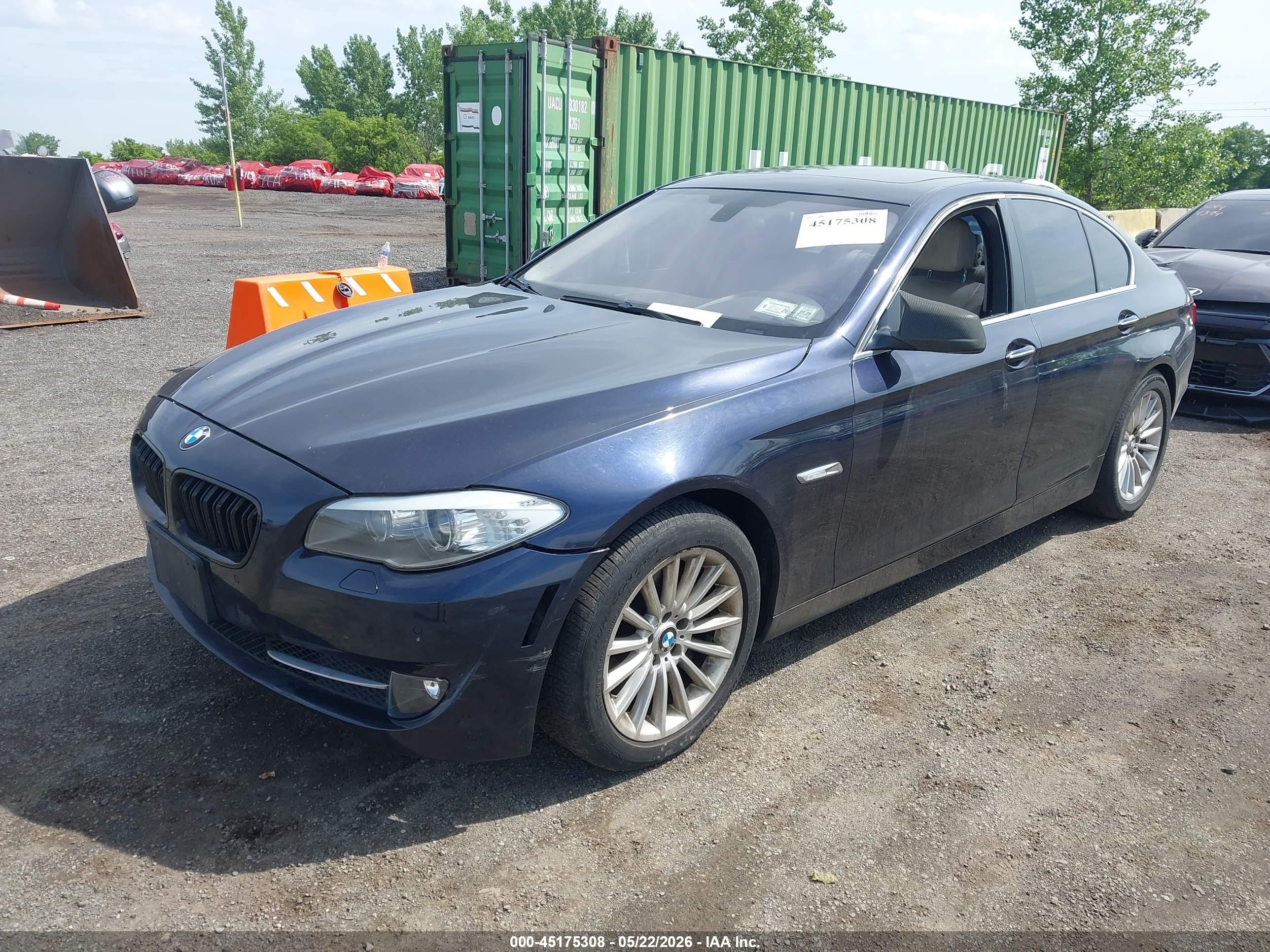 2013 Bmw 535i Xdrive Blue vin: WBAFU7C58DDU74546