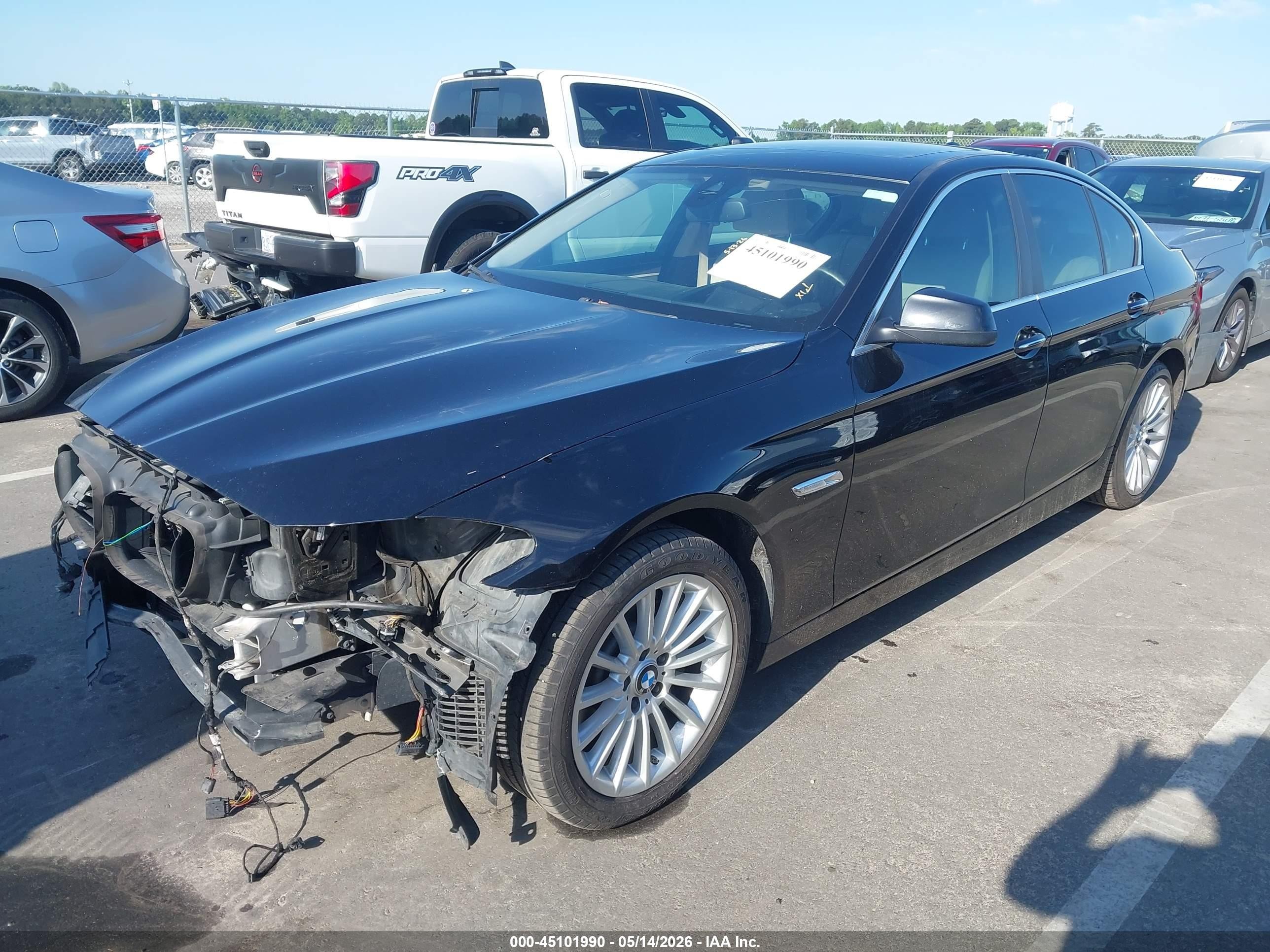 2013 Bmw 535i Xdrive Black vin: WBAFU7C58DDU75437