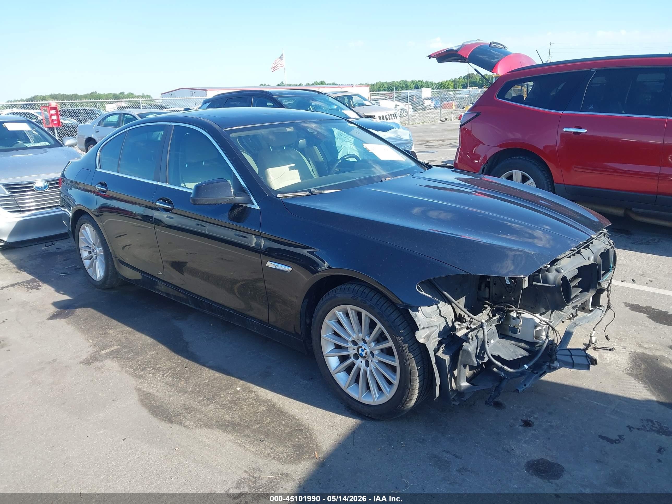 2013 Bmw 535i Xdrive Black vin: WBAFU7C58DDU75437
