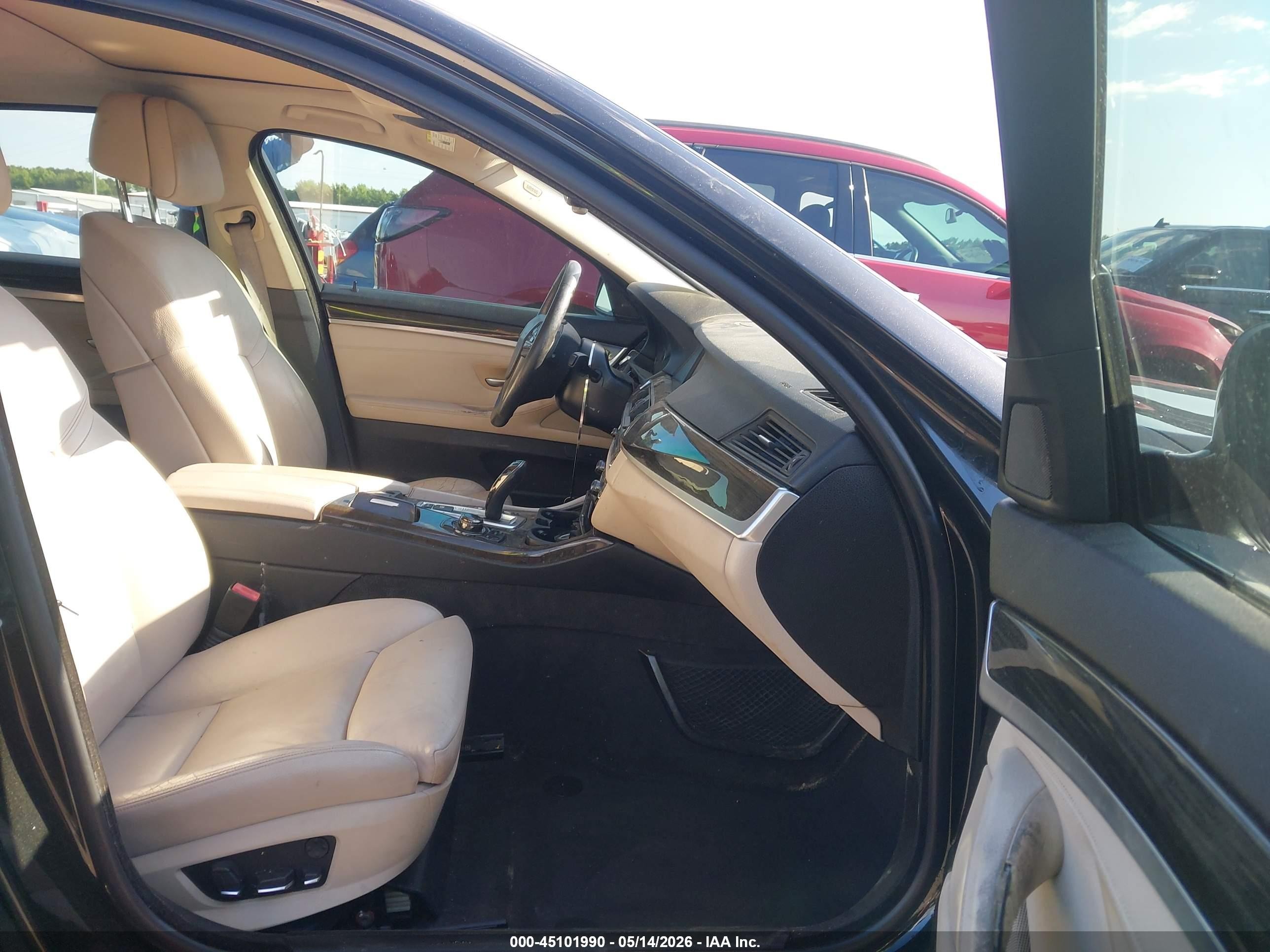2013 Bmw 535i Xdrive Black vin: WBAFU7C58DDU75437