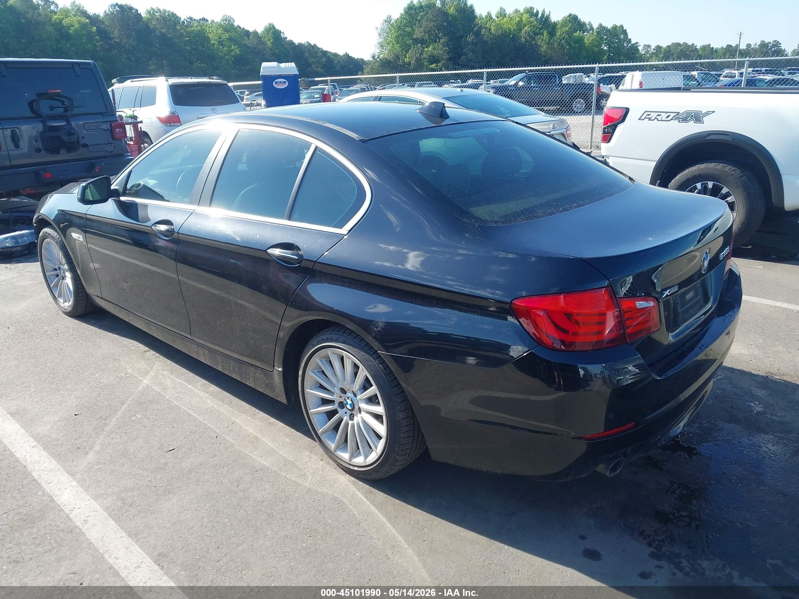 2013 Bmw 535i Xdrive Black vin: WBAFU7C58DDU75437