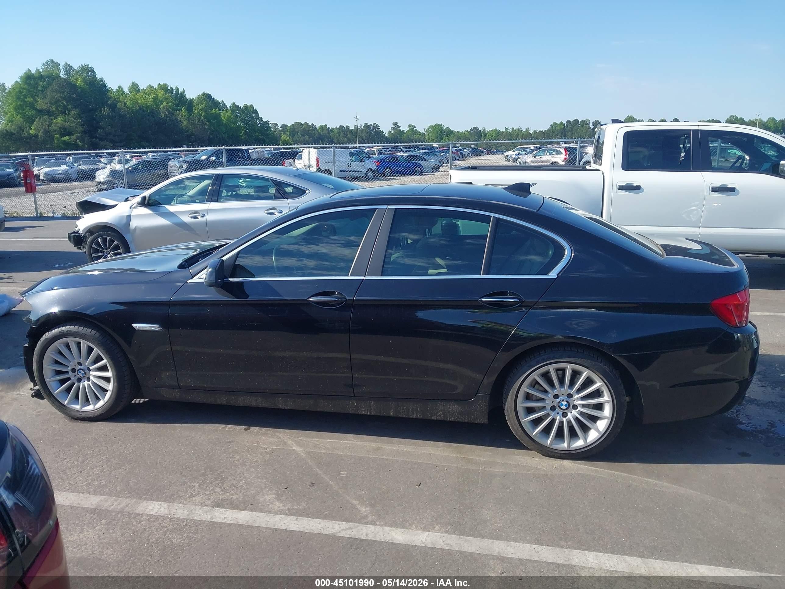 2013 Bmw 535i Xdrive Black vin: WBAFU7C58DDU75437