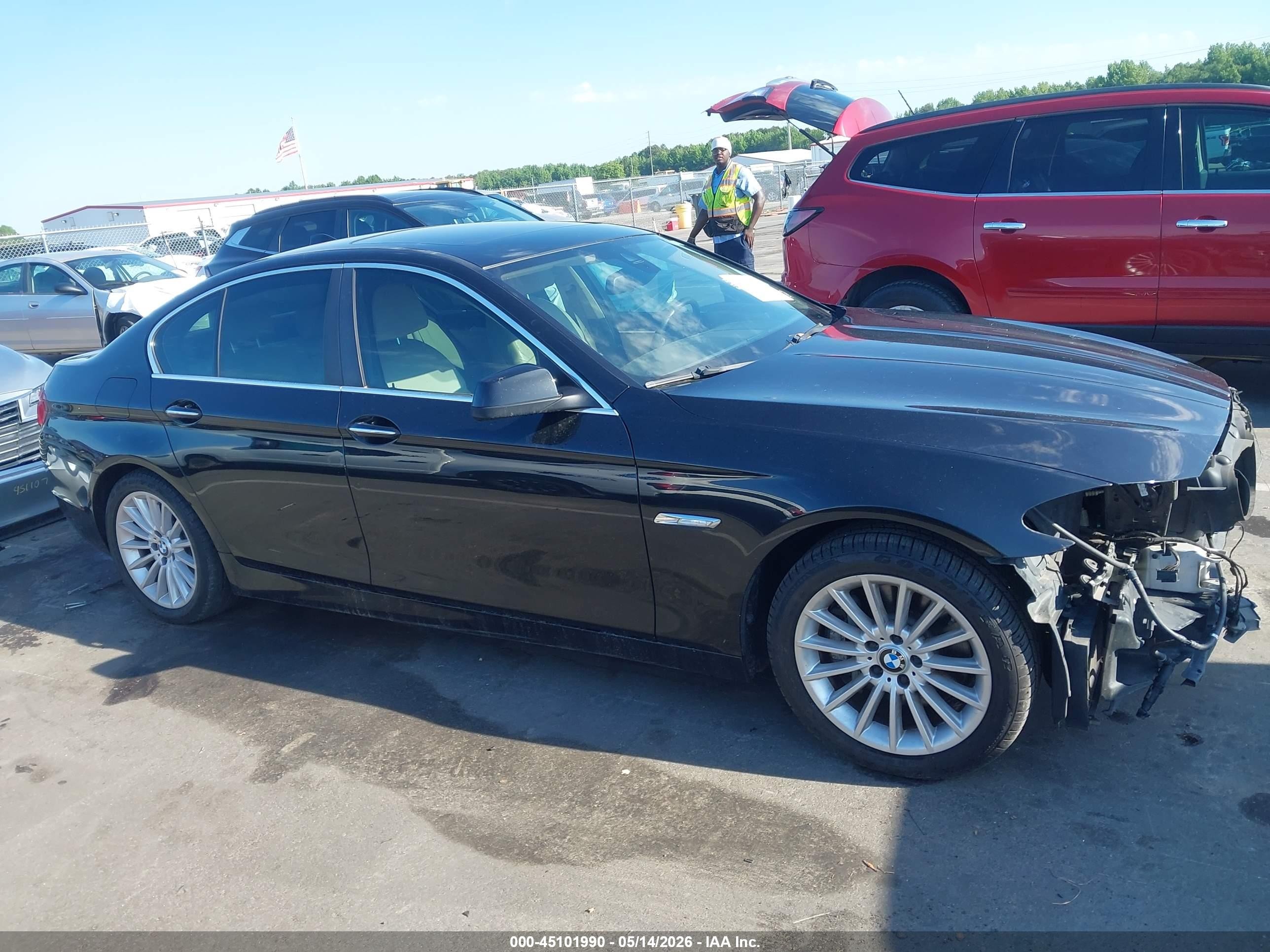 2013 Bmw 535i Xdrive Black vin: WBAFU7C58DDU75437