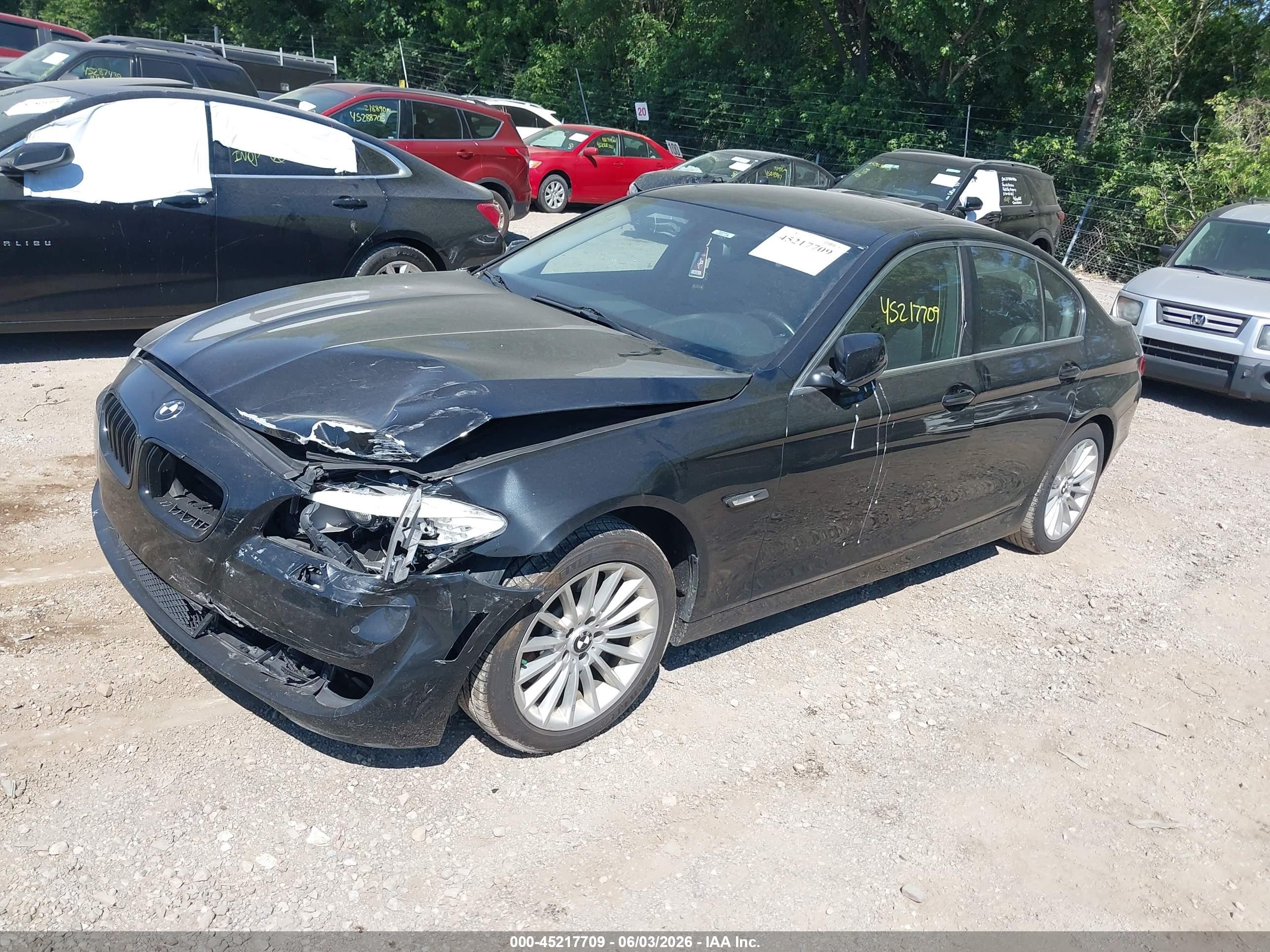 2013 Bmw 535i Xdrive Черный vin: WBAFU7C58DDU77186
