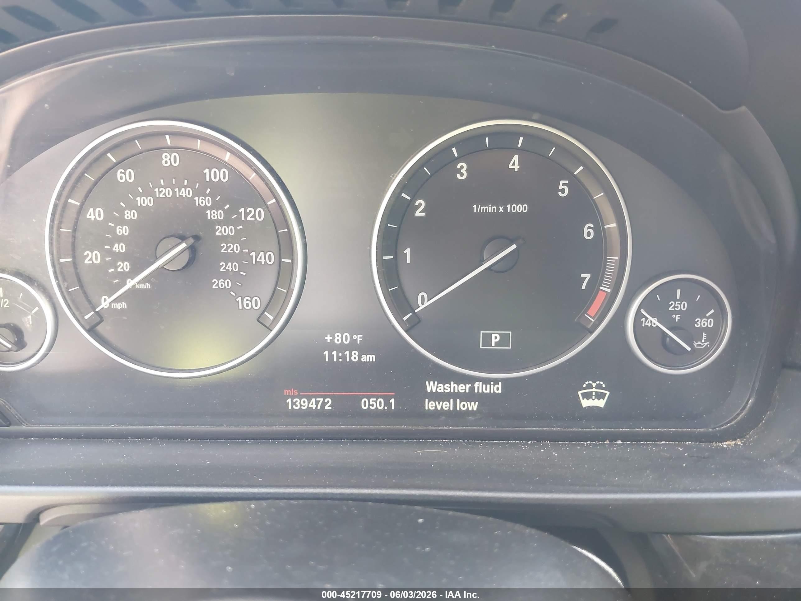 2013 Bmw 535i Xdrive Черный vin: WBAFU7C58DDU77186