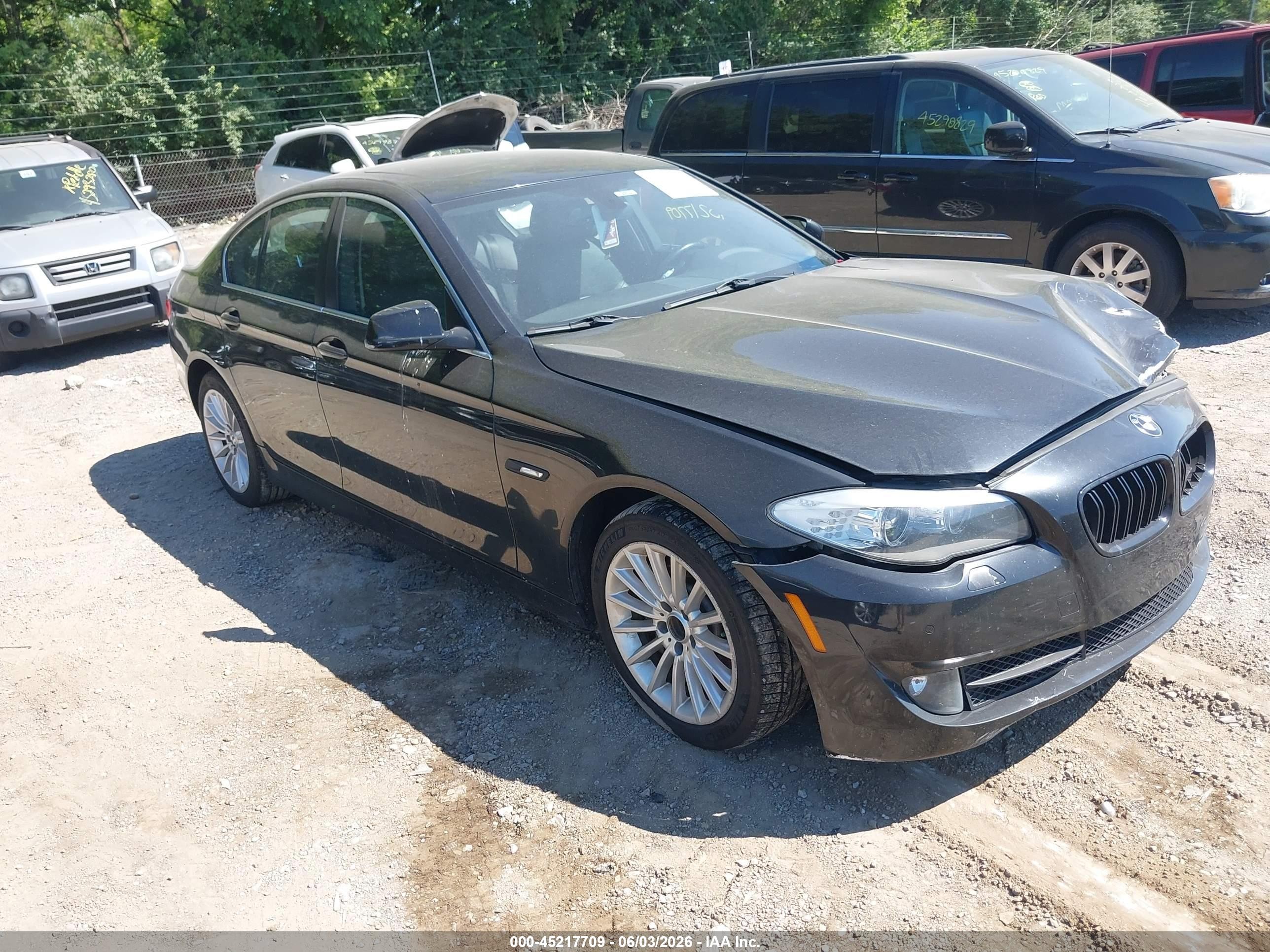 2013 Bmw 535i Xdrive Black vin: WBAFU7C58DDU77186