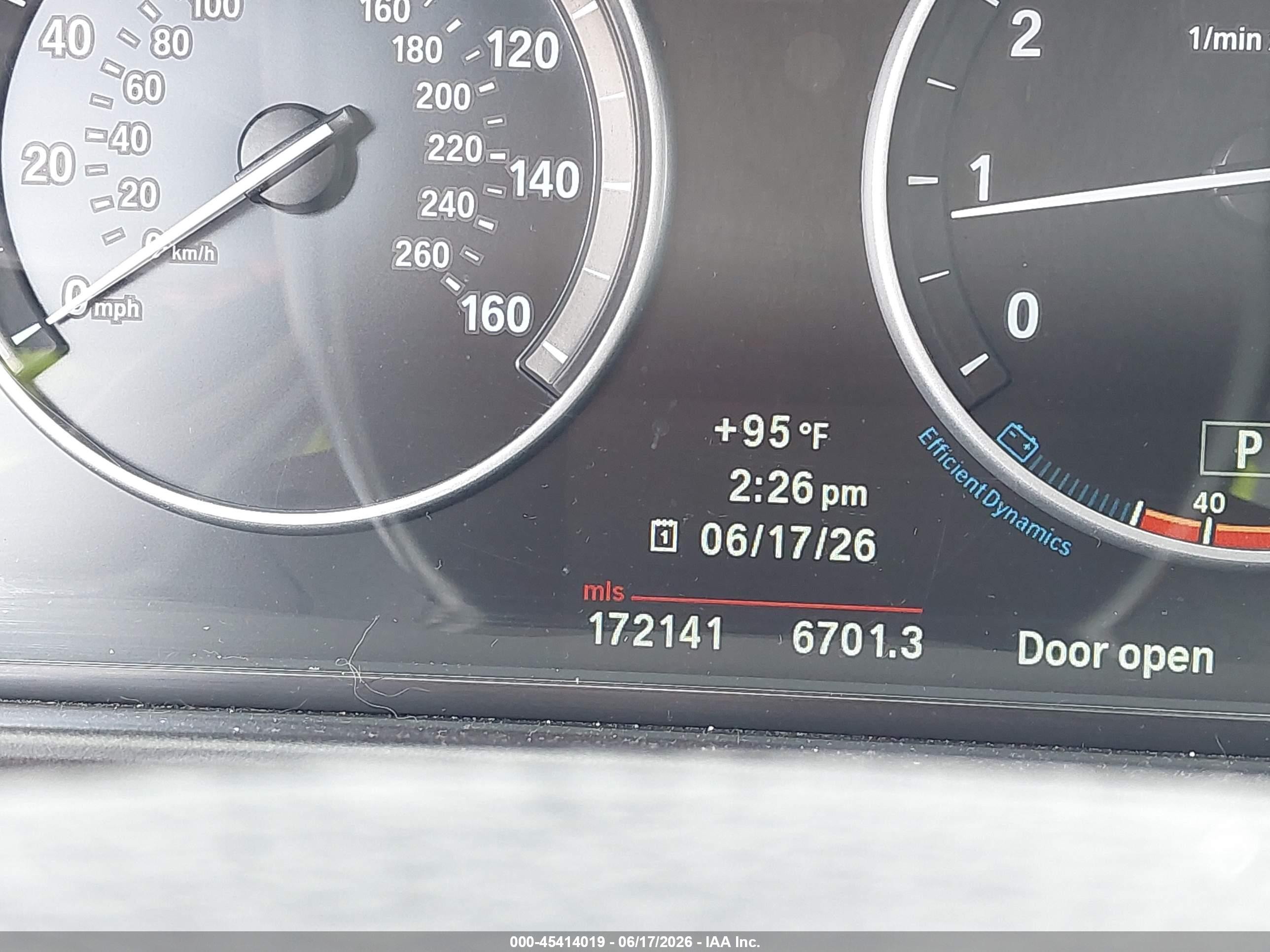 2013 Bmw 535i Xdrive Silver vin: WBAFU7C58DDU77902