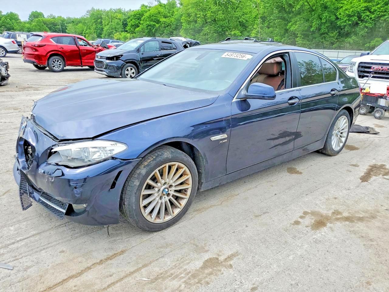 2011 Bmw 535 Xi Blue vin: WBAFU7C59BC781145