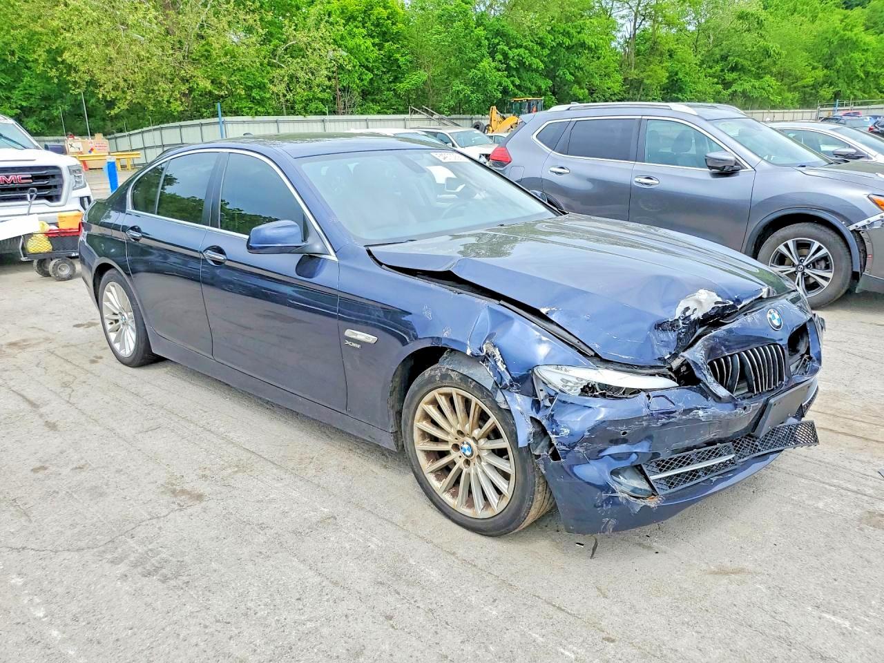 2011 Bmw 535 Xi Blue vin: WBAFU7C59BC781145