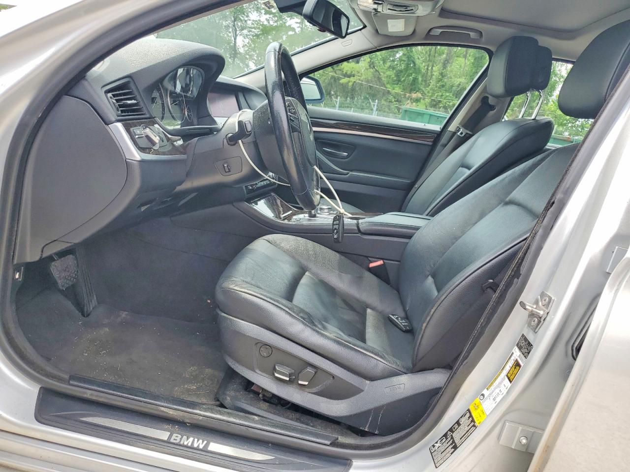 2011 Bmw 535 Xi Silver vin: WBAFU7C59BC781923