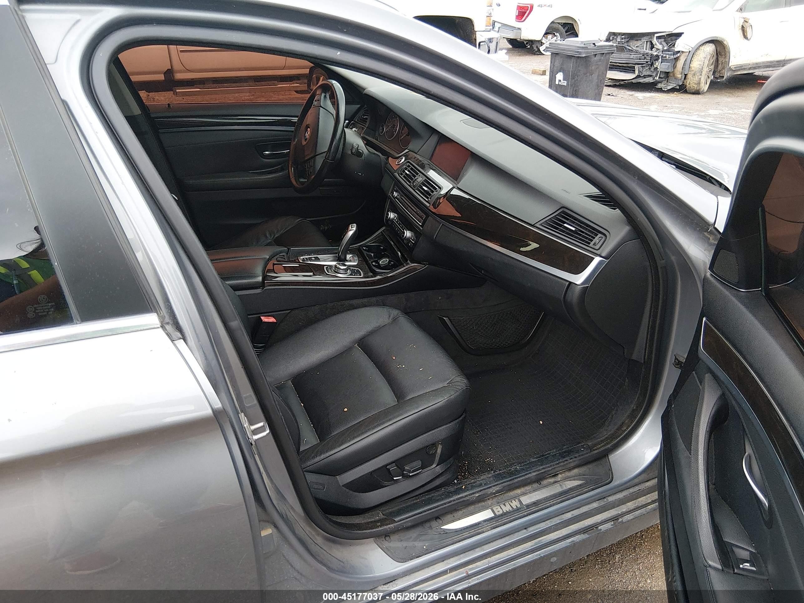 2011 Bmw 535i Xdrive Gray vin: WBAFU7C59BC875946