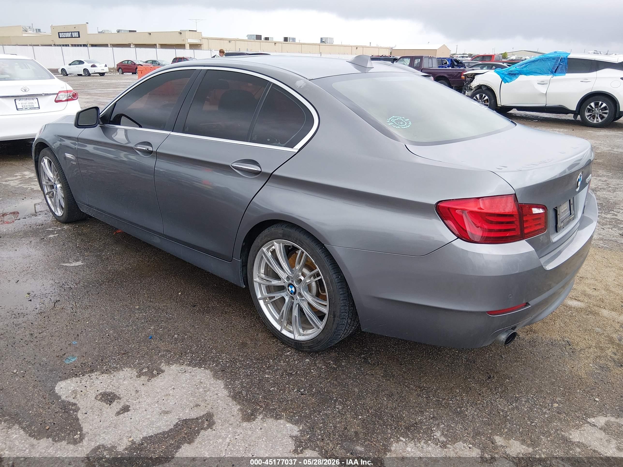 2011 Bmw 535i Xdrive Gray vin: WBAFU7C59BC875946