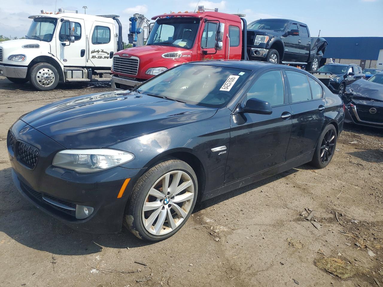 2011 Bmw 535 Xi Black vin: WBAFU7C59BC878183