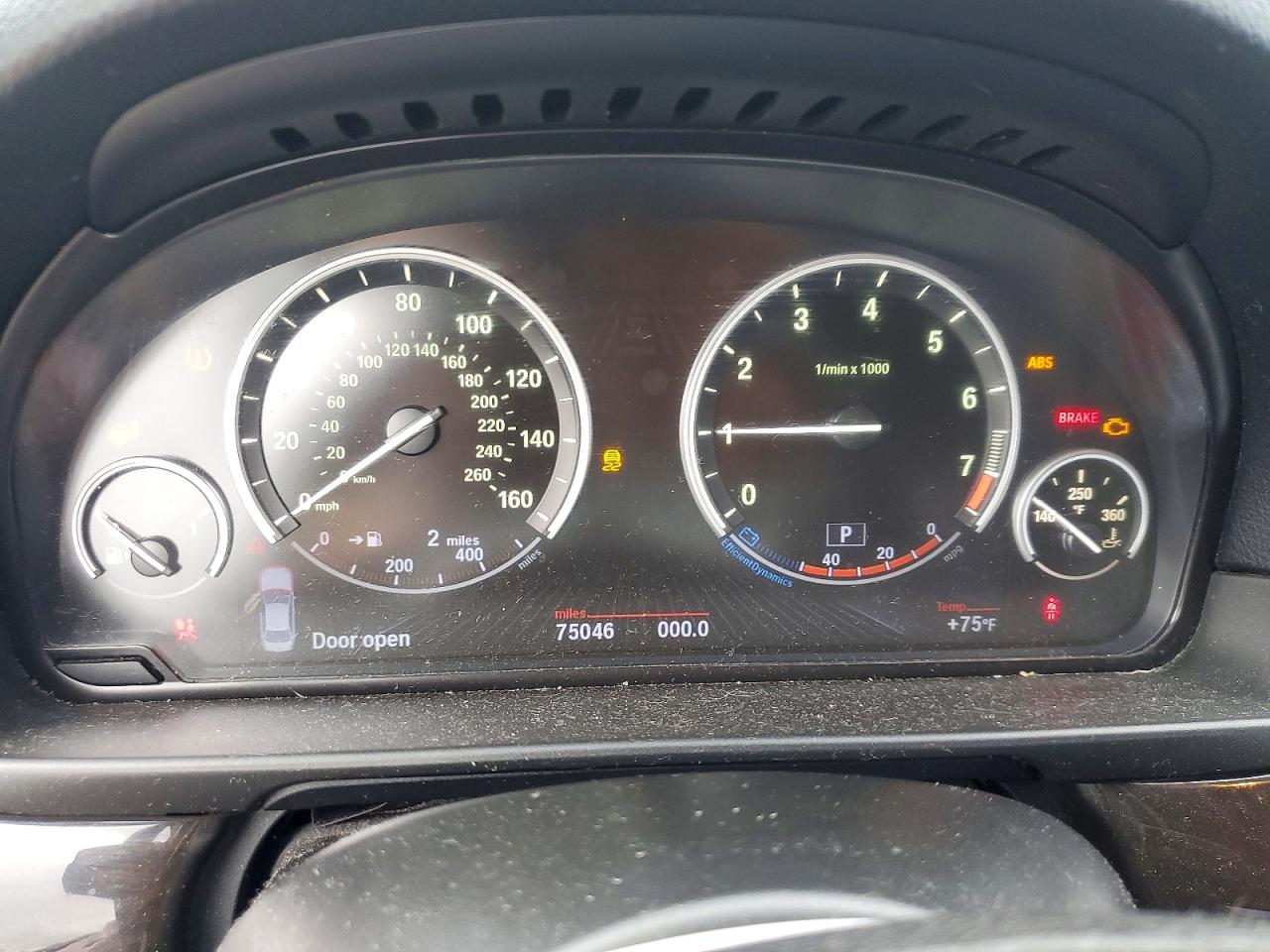 2013 Bmw 535 Xi Black vin: WBAFU7C59DDU69677