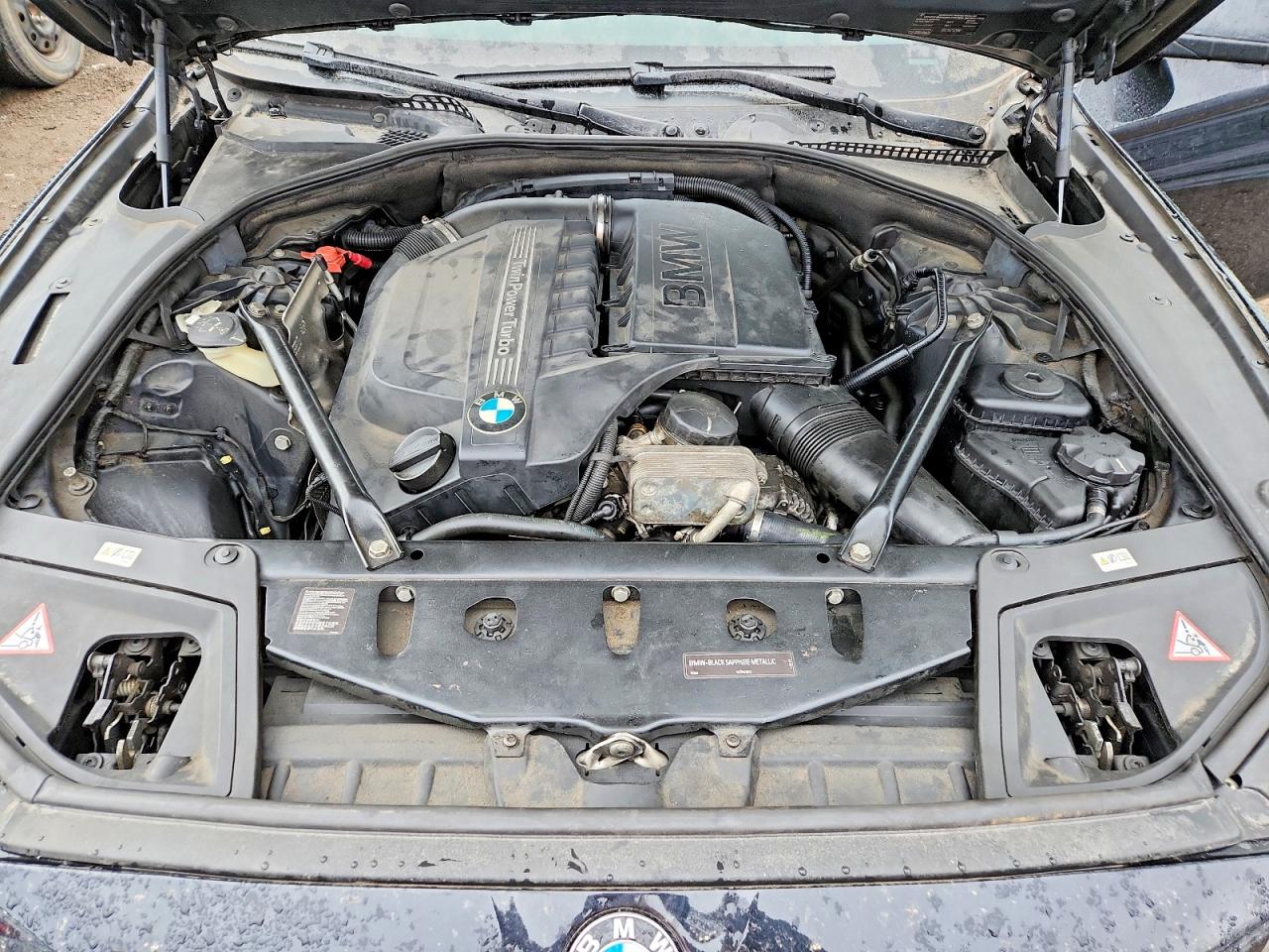 2013 Bmw 535 Xi Black vin: WBAFU7C59DDU71252