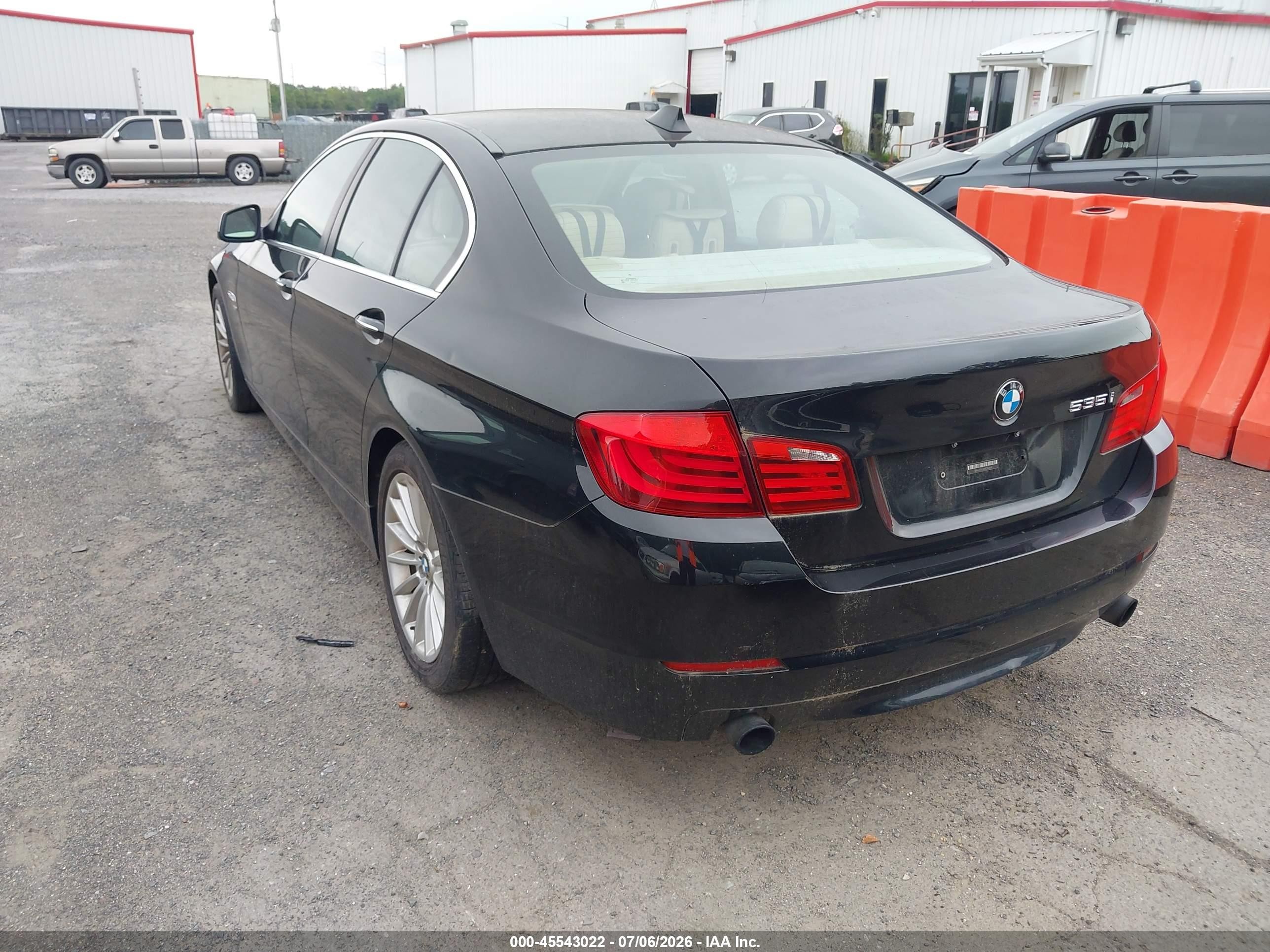 2011 Bmw 535i Xdrive Black vin: WBAFU7C5XBC781428