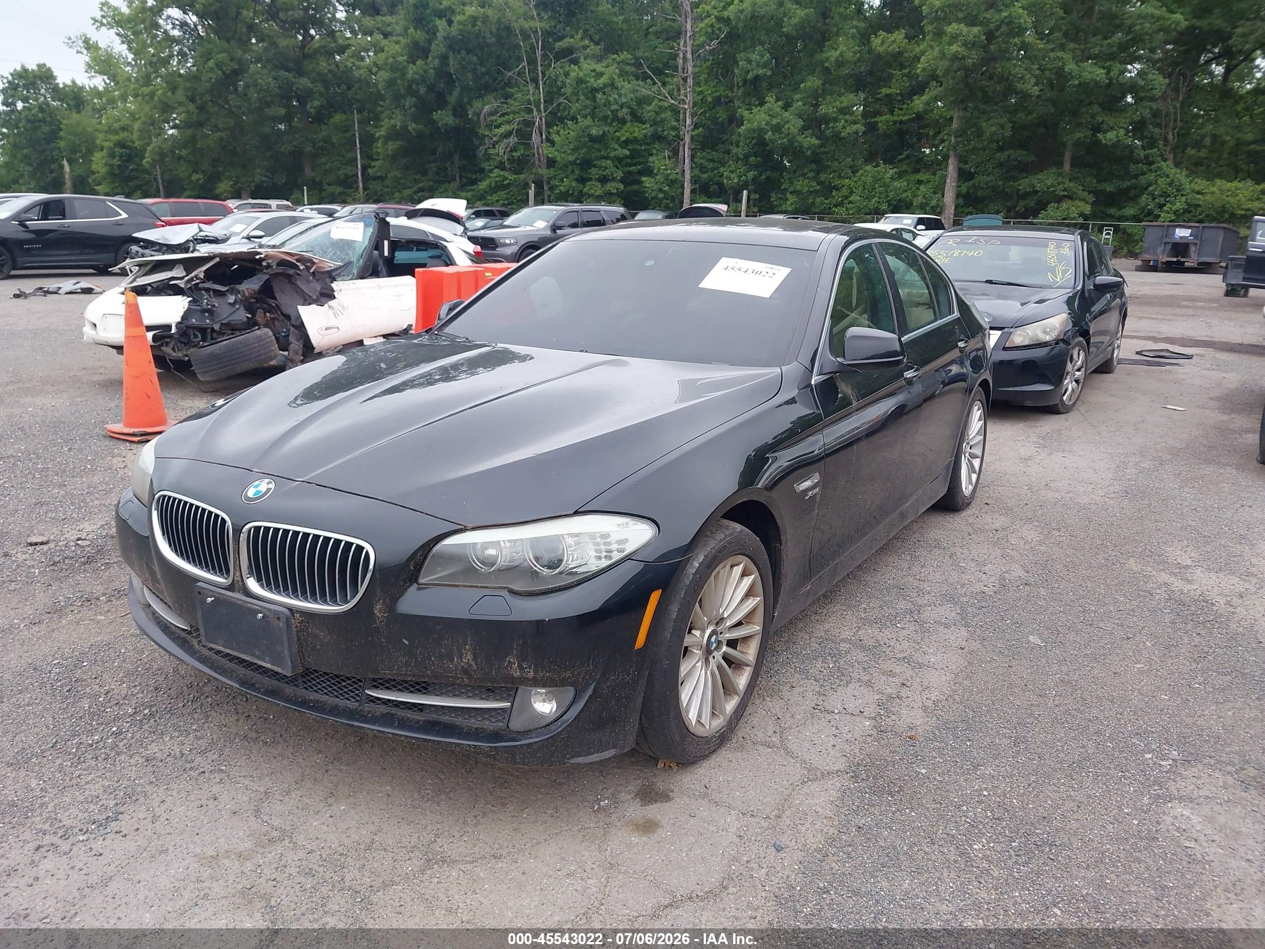 2011 Bmw 535i Xdrive Black vin: WBAFU7C5XBC781428
