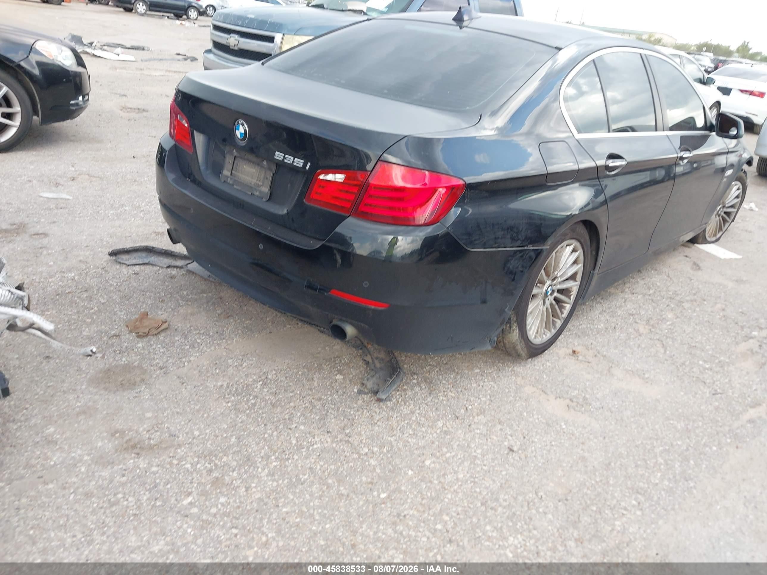 2011 Bmw 535i Xdrive Black vin: WBAFU7C5XBC878192