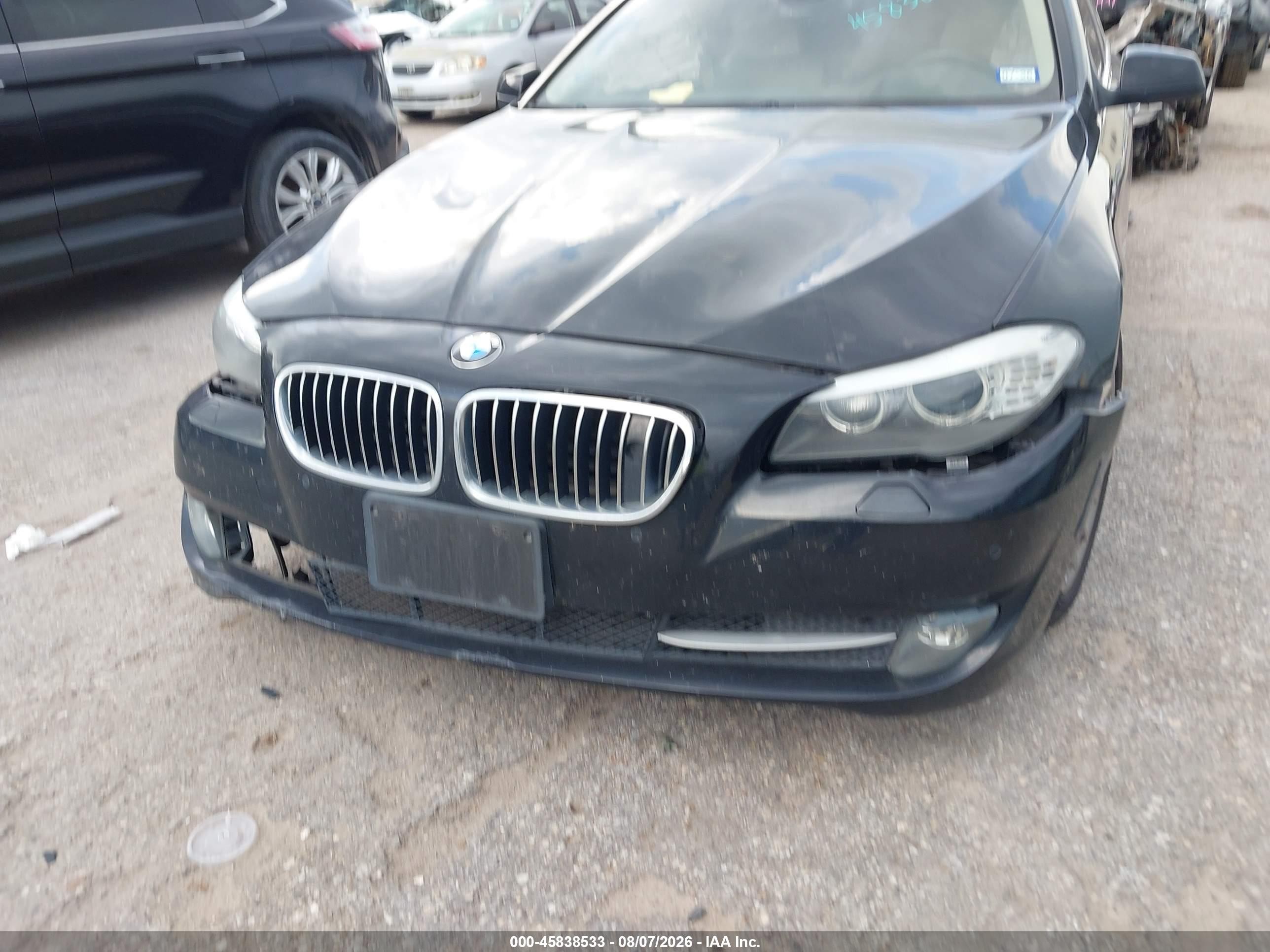 2011 Bmw 535i Xdrive Black vin: WBAFU7C5XBC878192