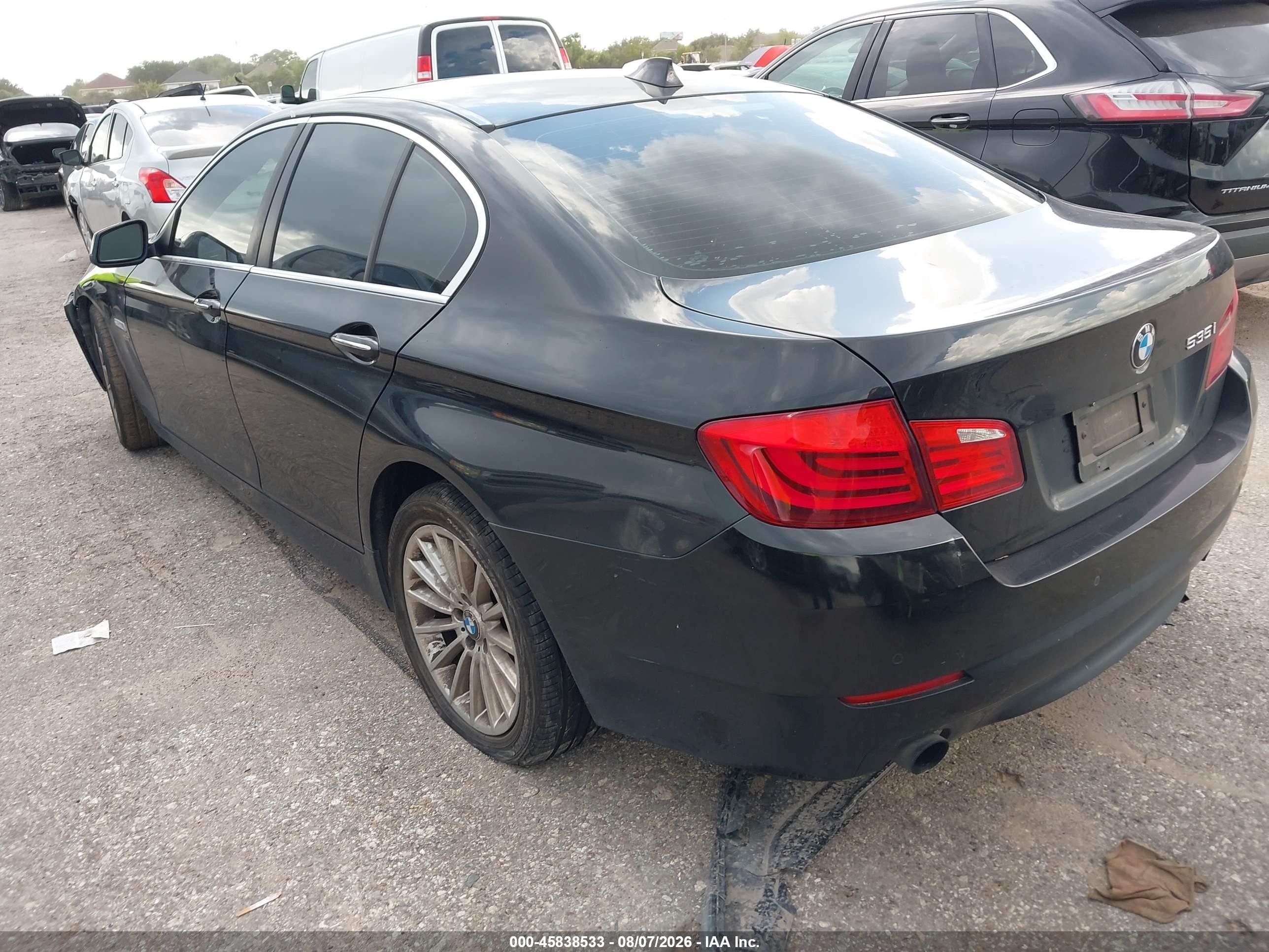 2011 Bmw 535i Xdrive Black vin: WBAFU7C5XBC878192