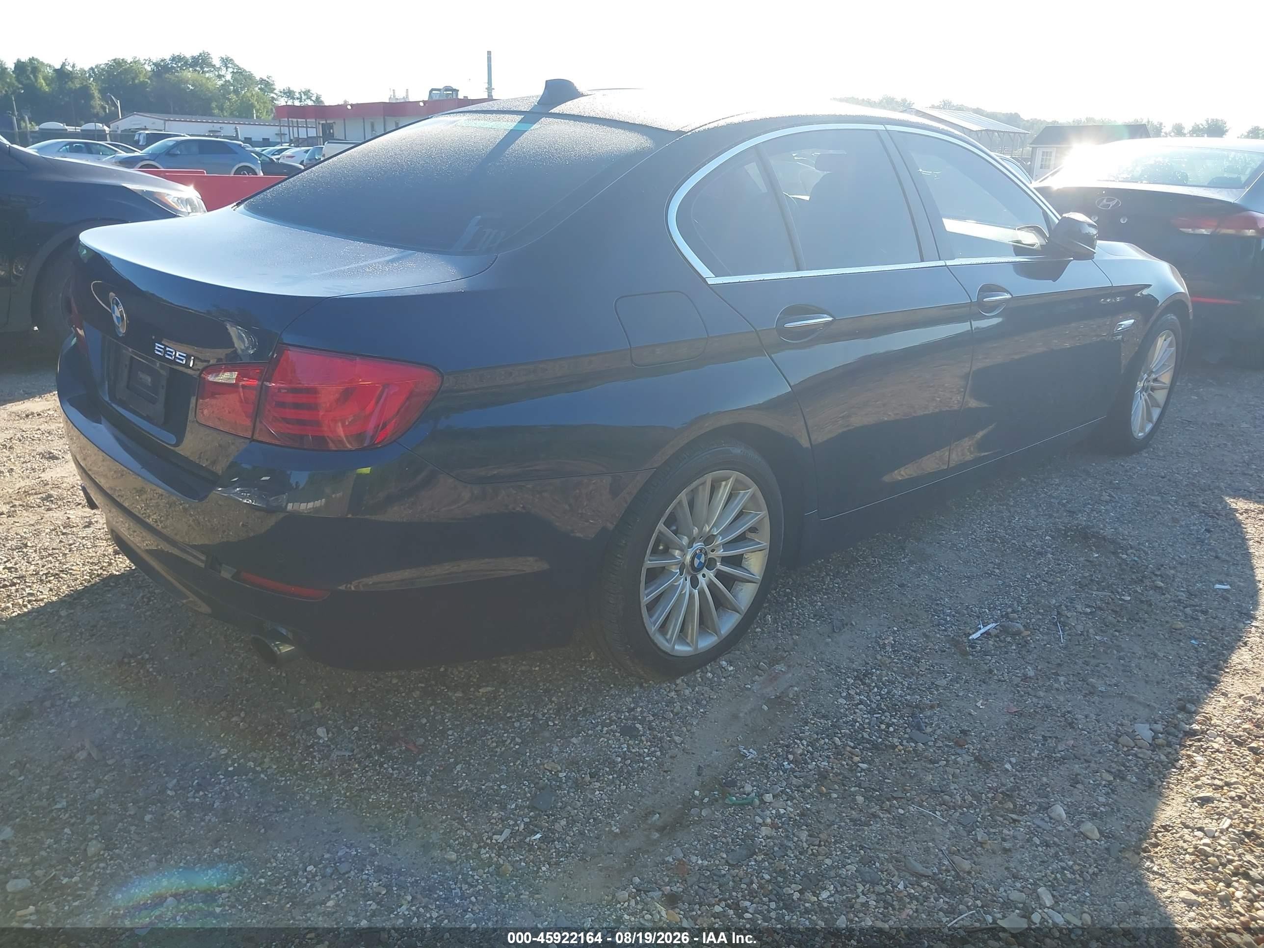 2012 Bmw 535i Xdrive Dark Blue vin: WBAFU7C5XCDU63949
