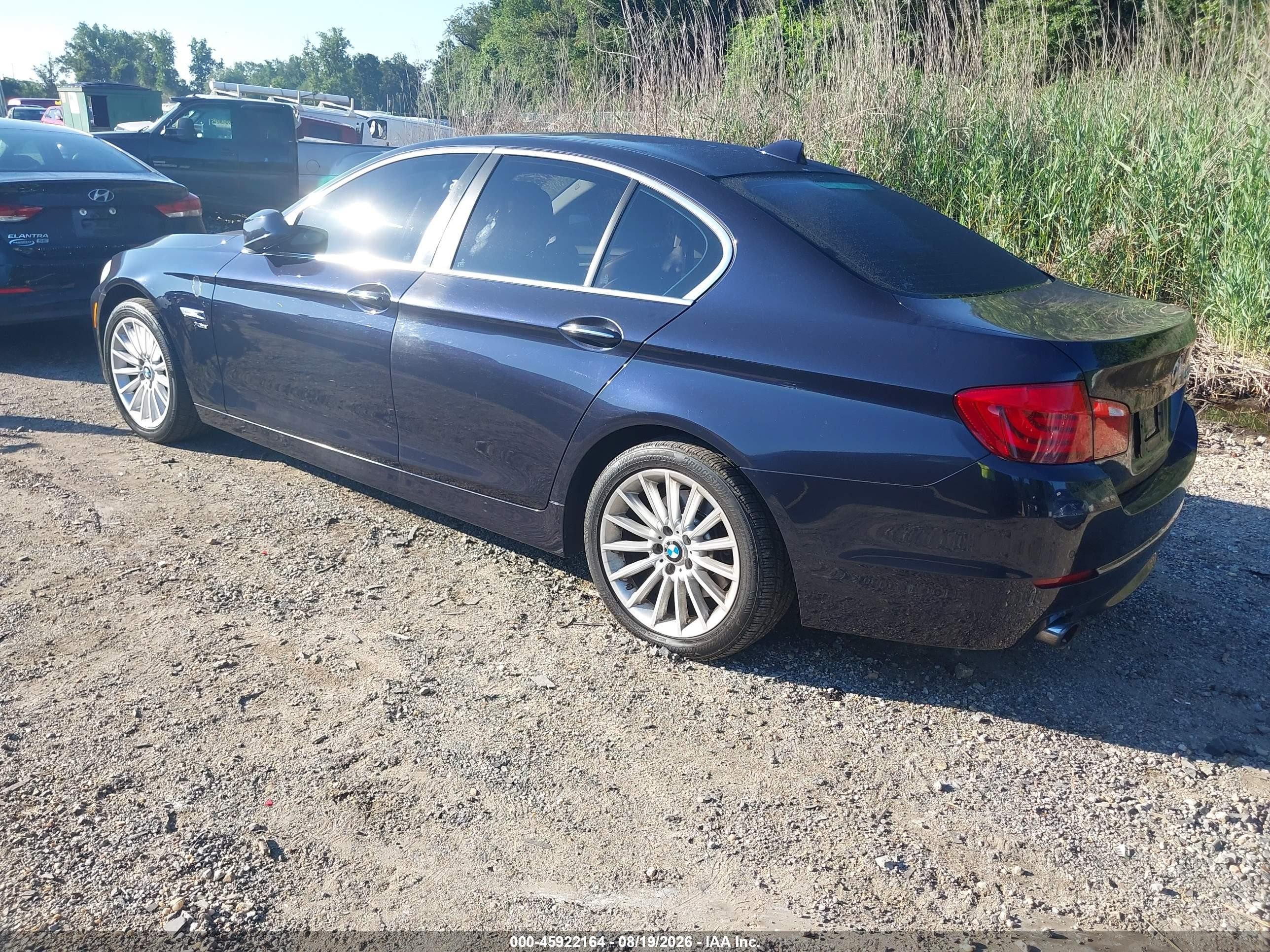 2012 Bmw 535i Xdrive Dark Blue vin: WBAFU7C5XCDU63949