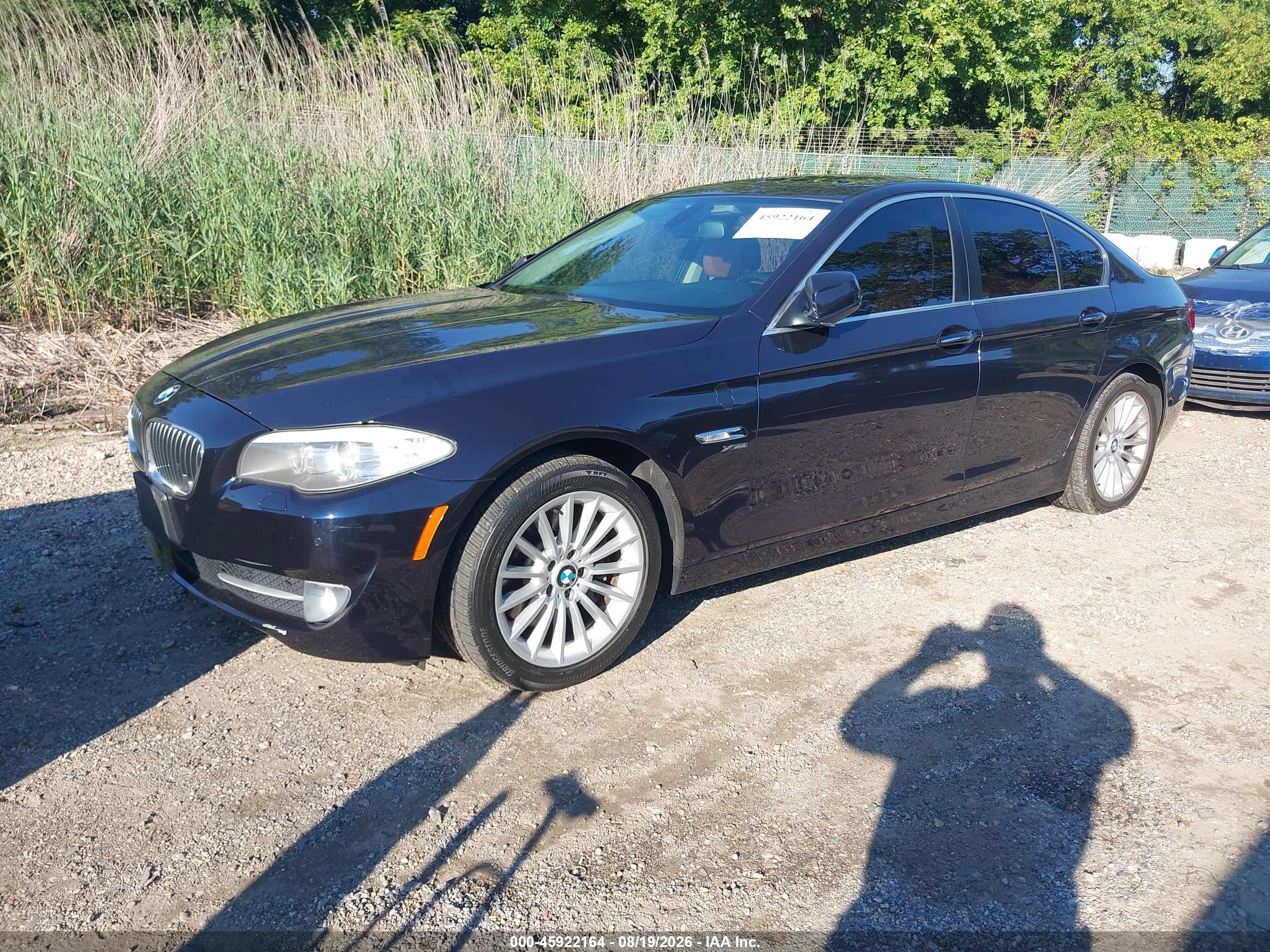 2012 Bmw 535i Xdrive Dark Blue vin: WBAFU7C5XCDU63949