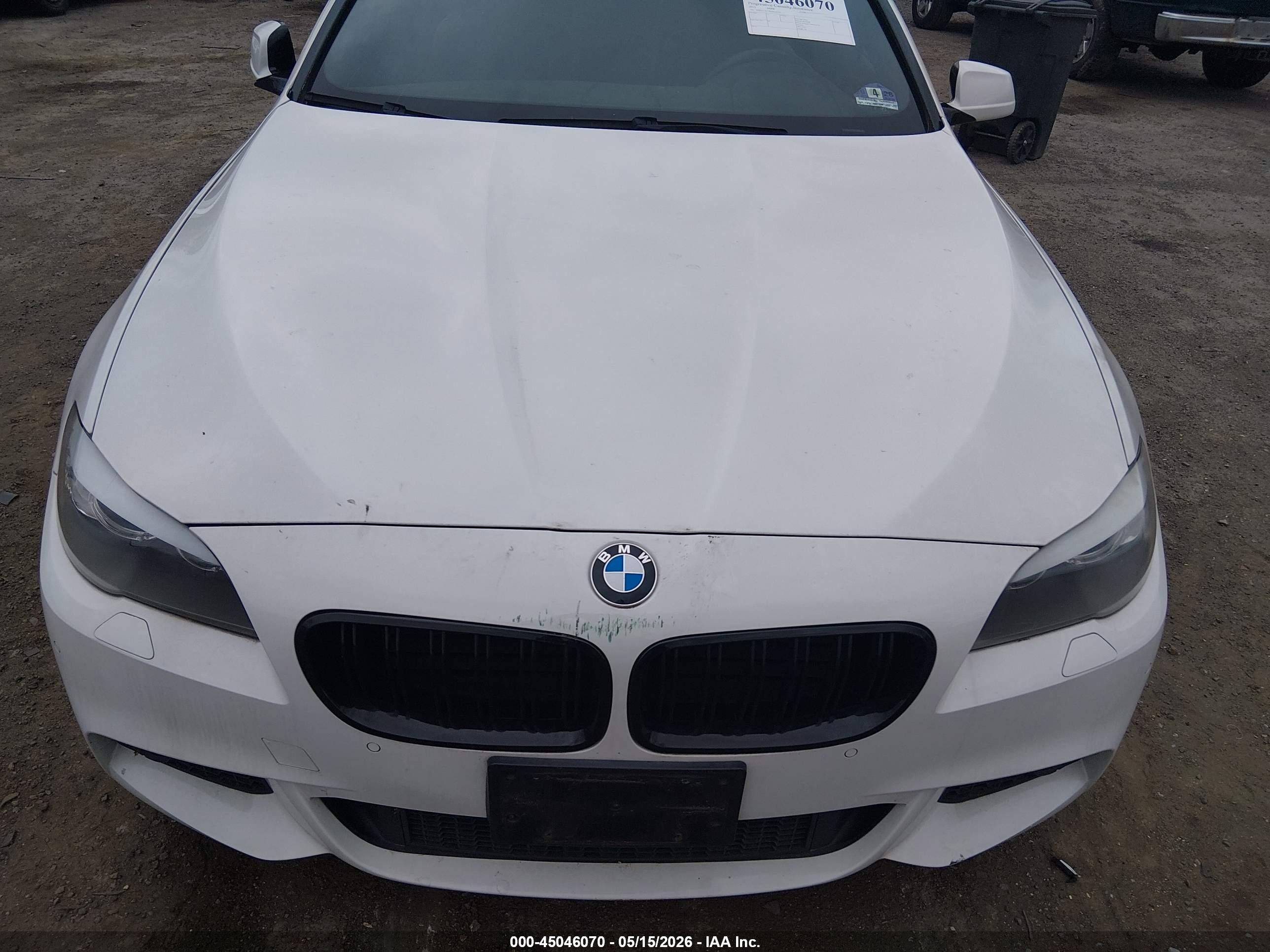 2013 Bmw 535i Xdrive White vin: WBAFU7C5XDDU69767