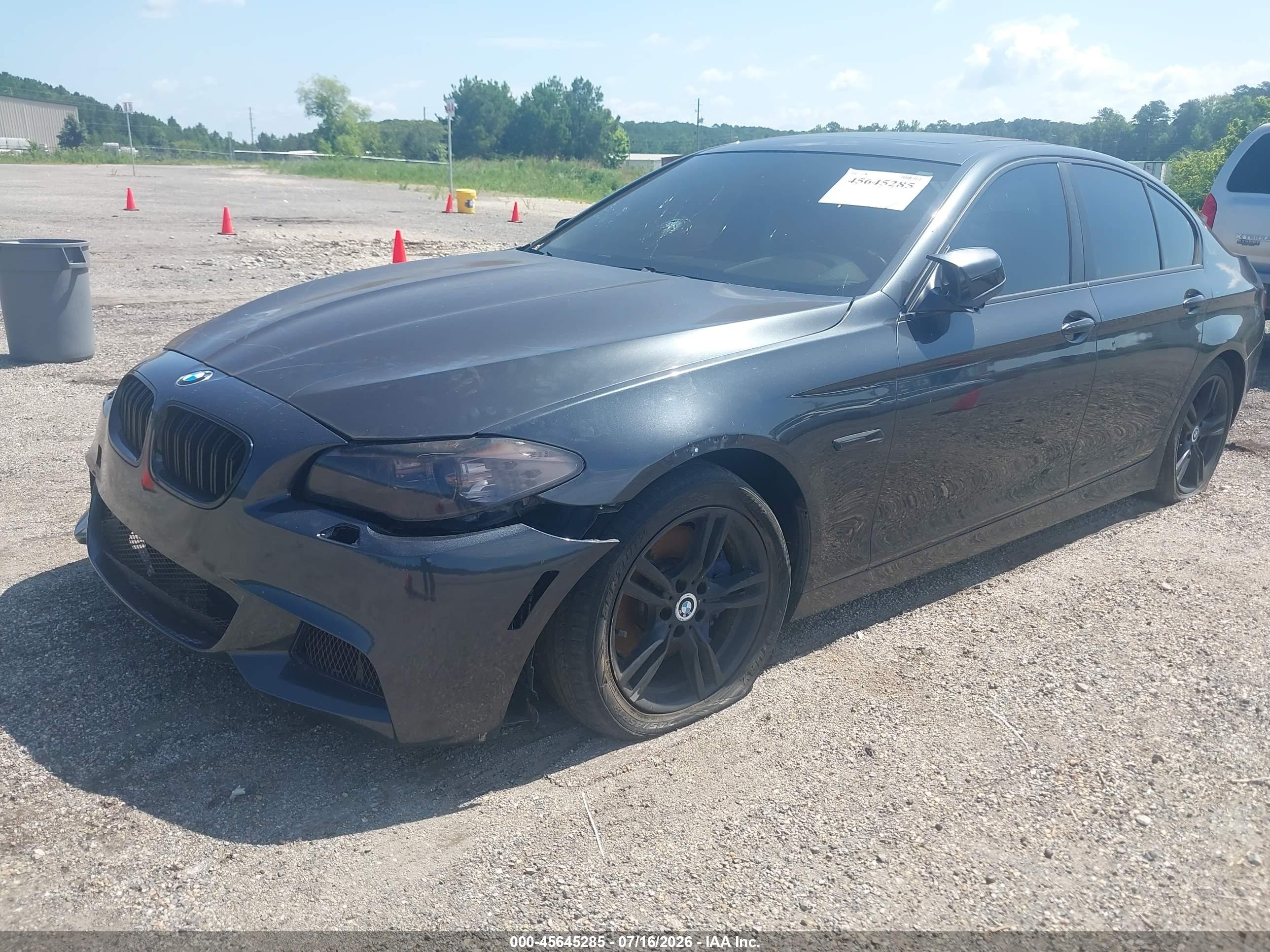 2011 Bmw 550i Xdrive Gray vin: WBAFU9C51BC784679