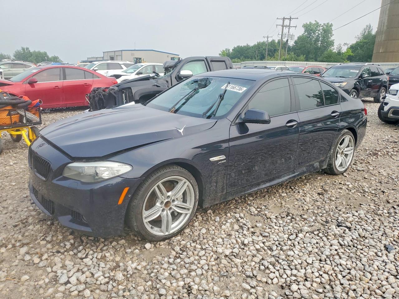 2011 Bmw 550 Xi Black vin: WBAFU9C52BC783217