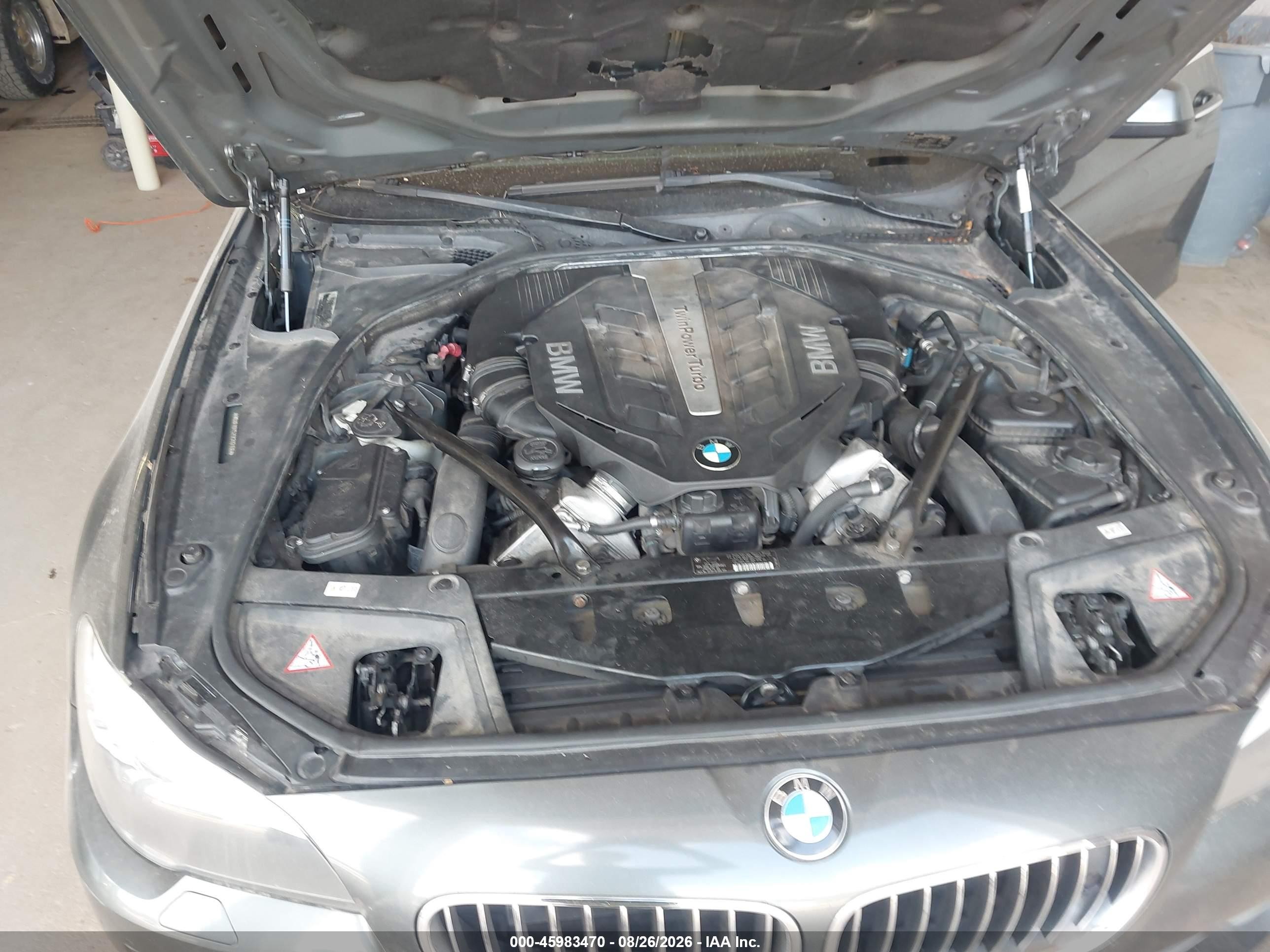 2012 Bmw 550i Xdrive Gray vin: WBAFU9C52CC787138