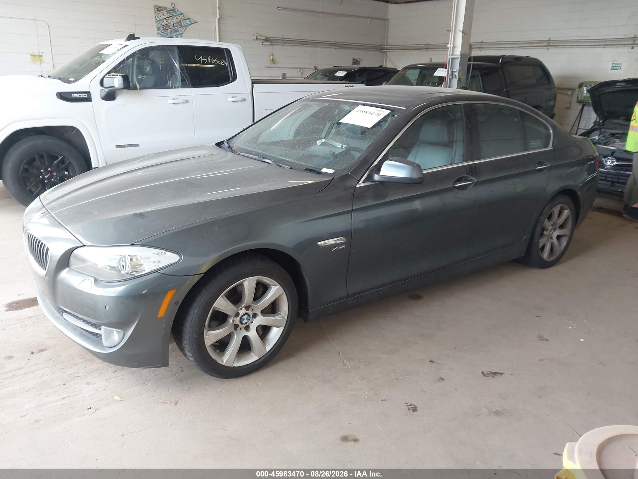 2012 Bmw 550i Xdrive Gray vin: WBAFU9C52CC787138