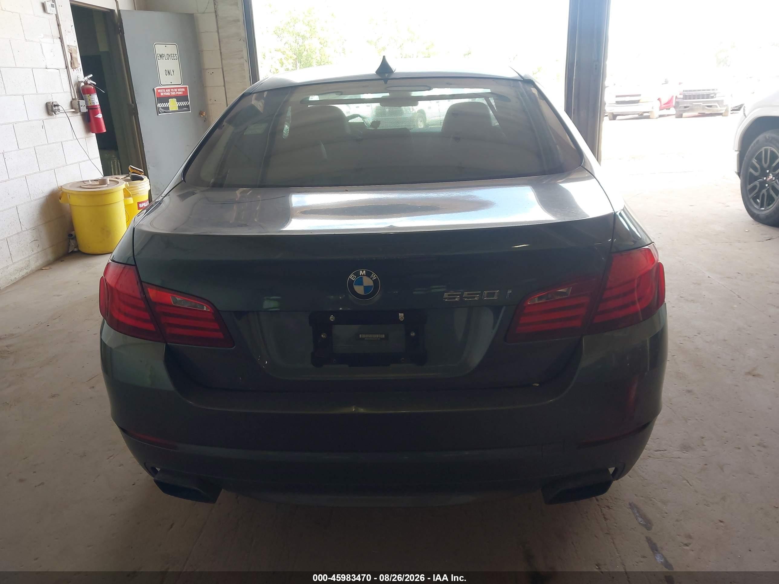 2012 Bmw 550i Xdrive Gray vin: WBAFU9C52CC787138