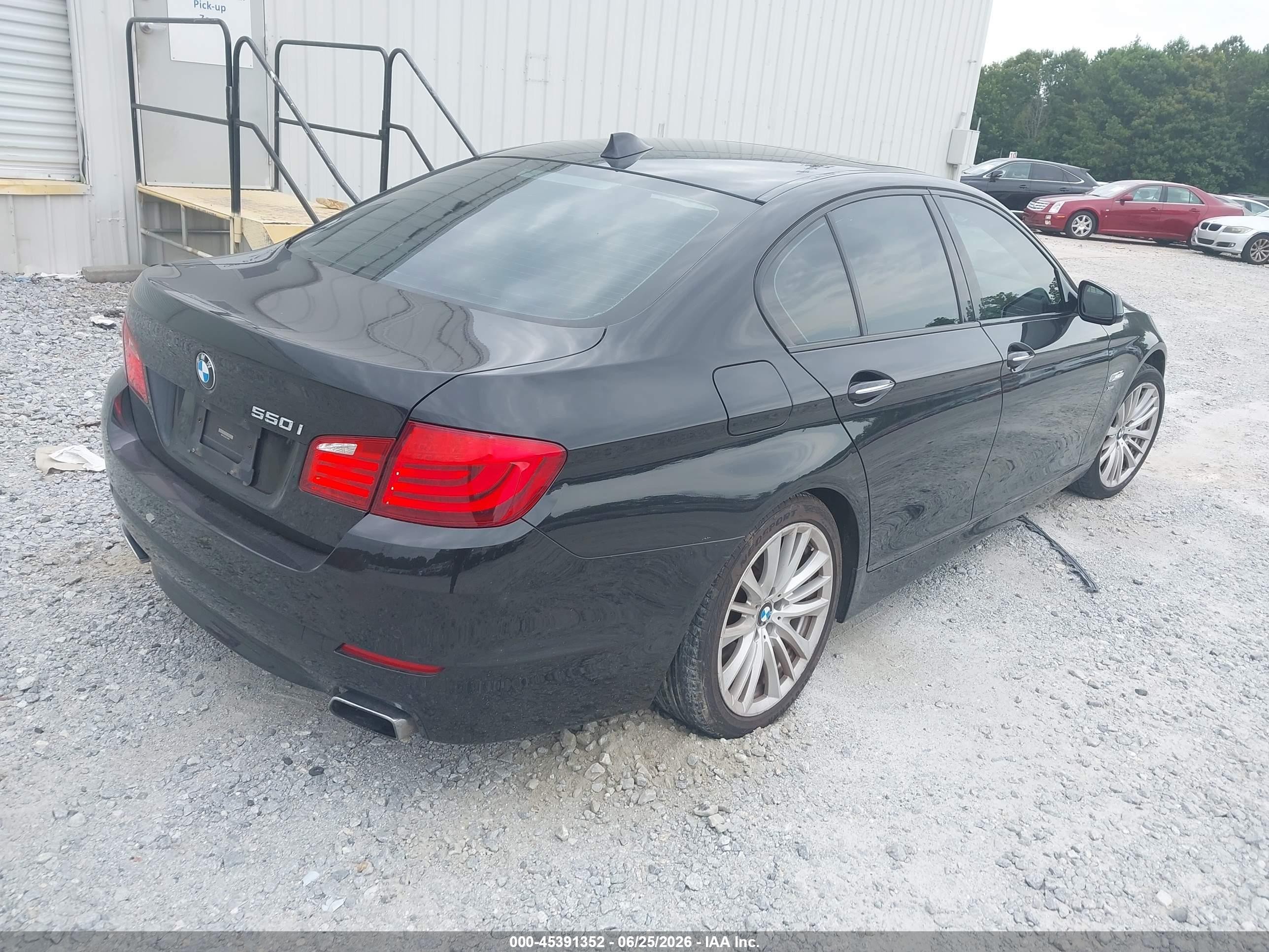 2011 Bmw 550i Xdrive Black vin: WBAFU9C53BC786658