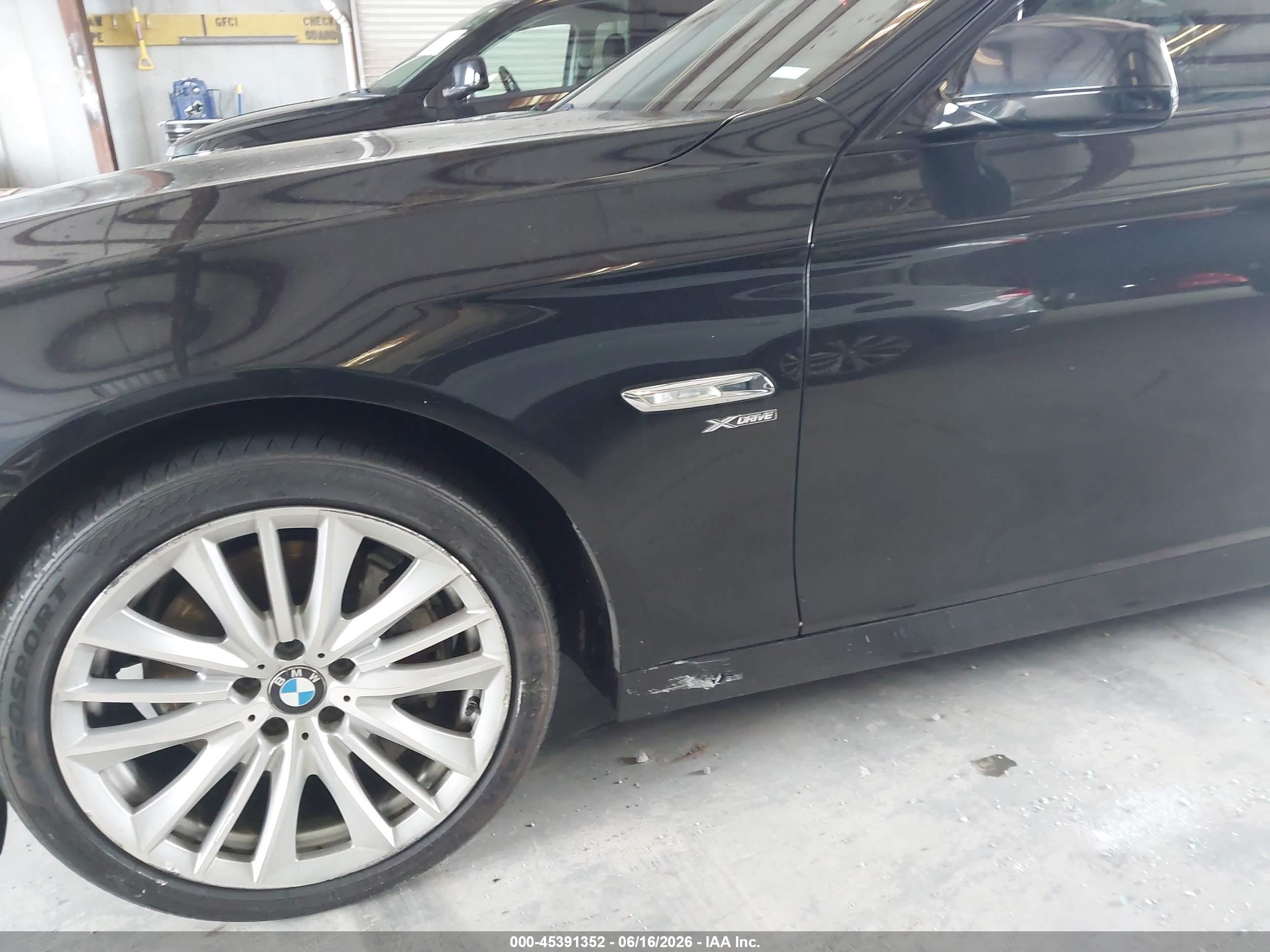 2011 Bmw 550i Xdrive Black vin: WBAFU9C53BC786658