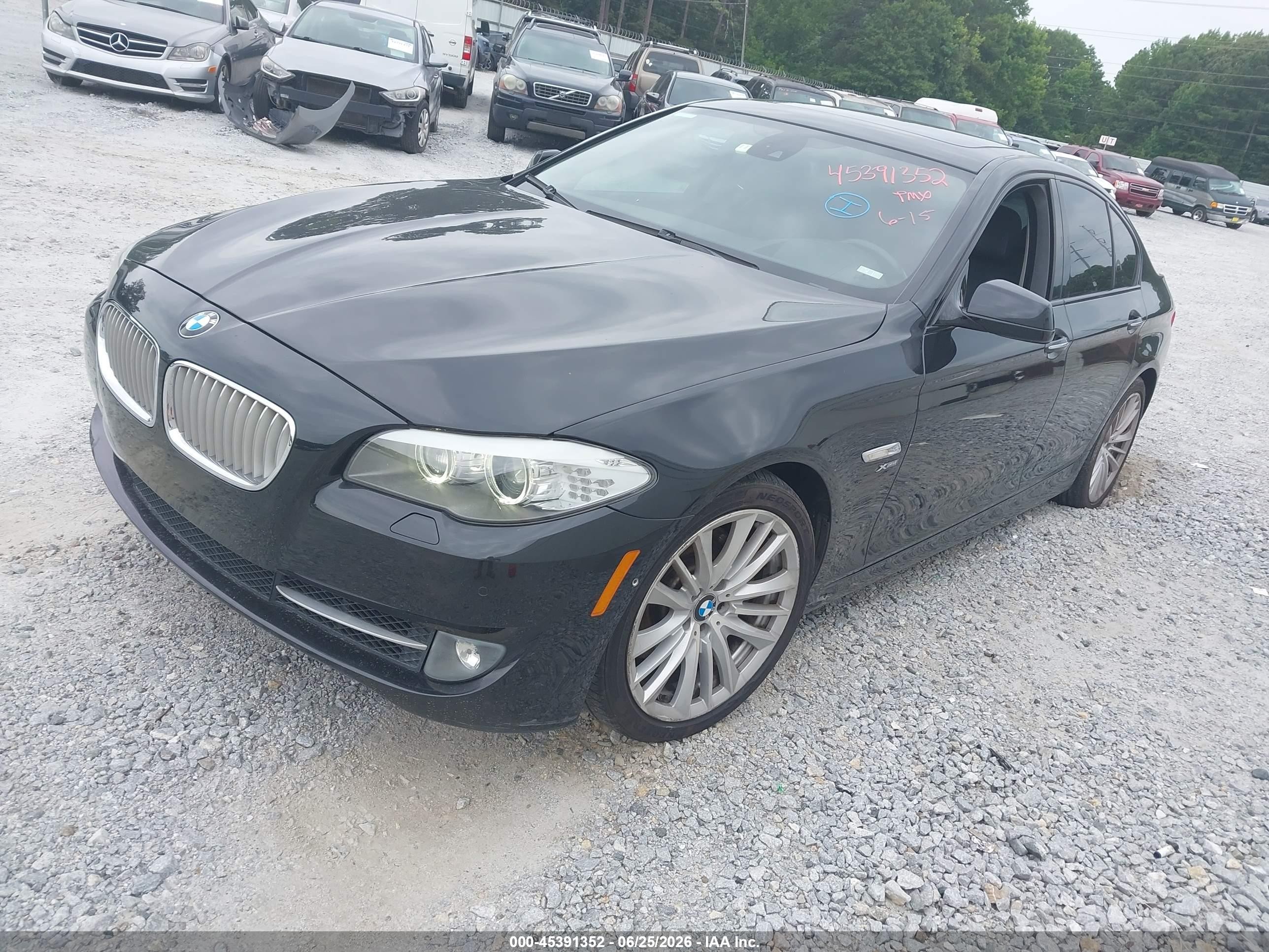 2011 Bmw 550i Xdrive Black vin: WBAFU9C53BC786658