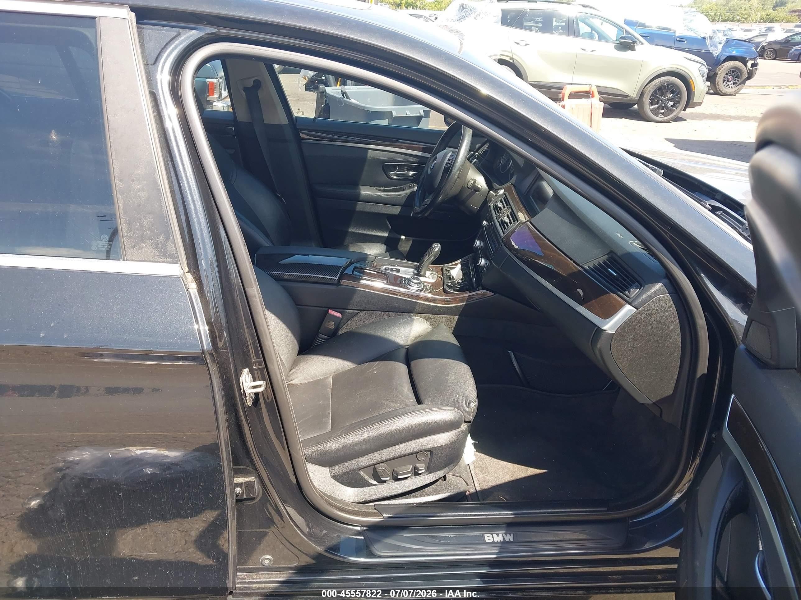 2013 Bmw 550i Xdrive Black vin: WBAFU9C53DDY70587