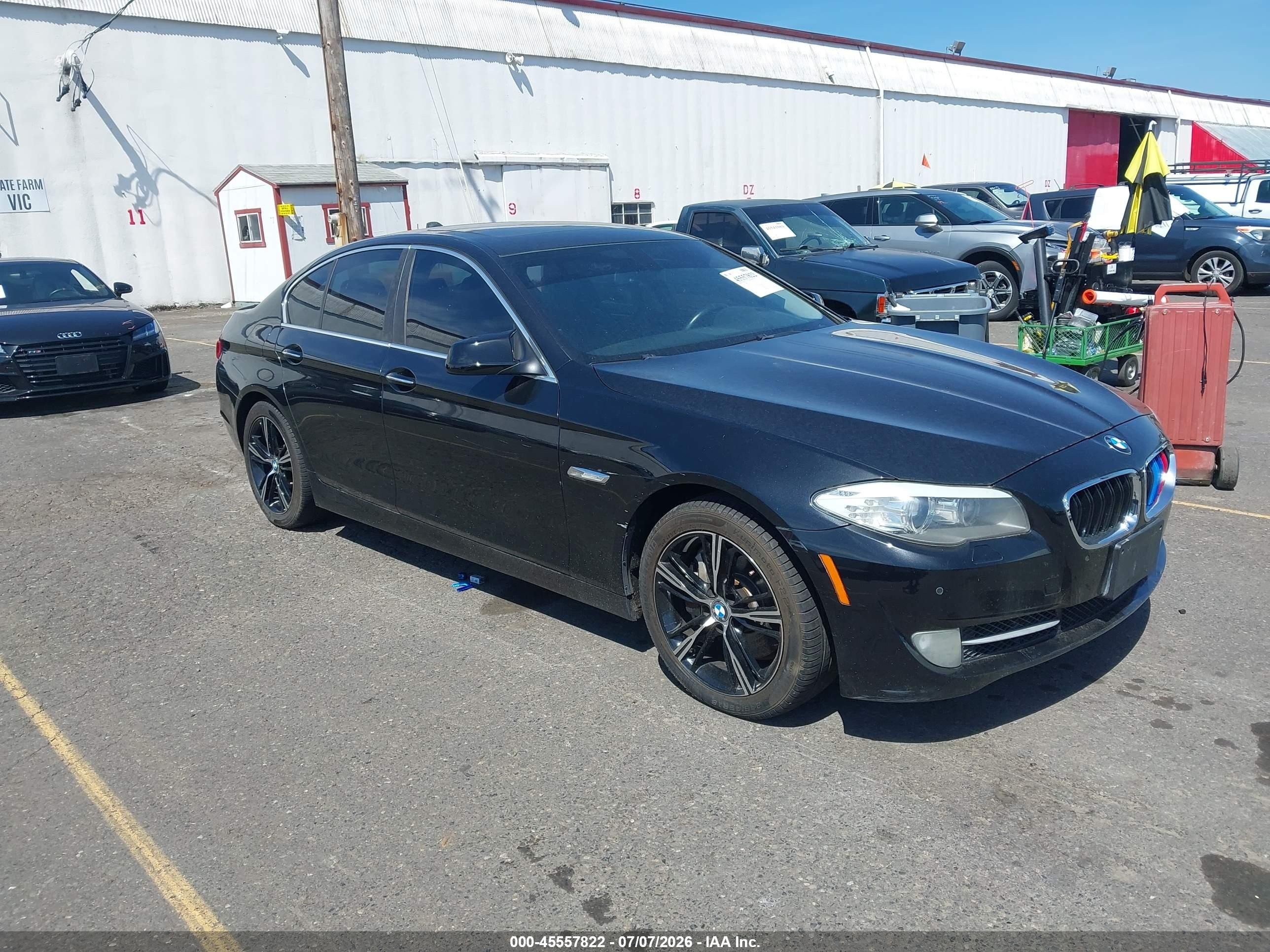 2013 Bmw 550i Xdrive Black vin: WBAFU9C53DDY70587