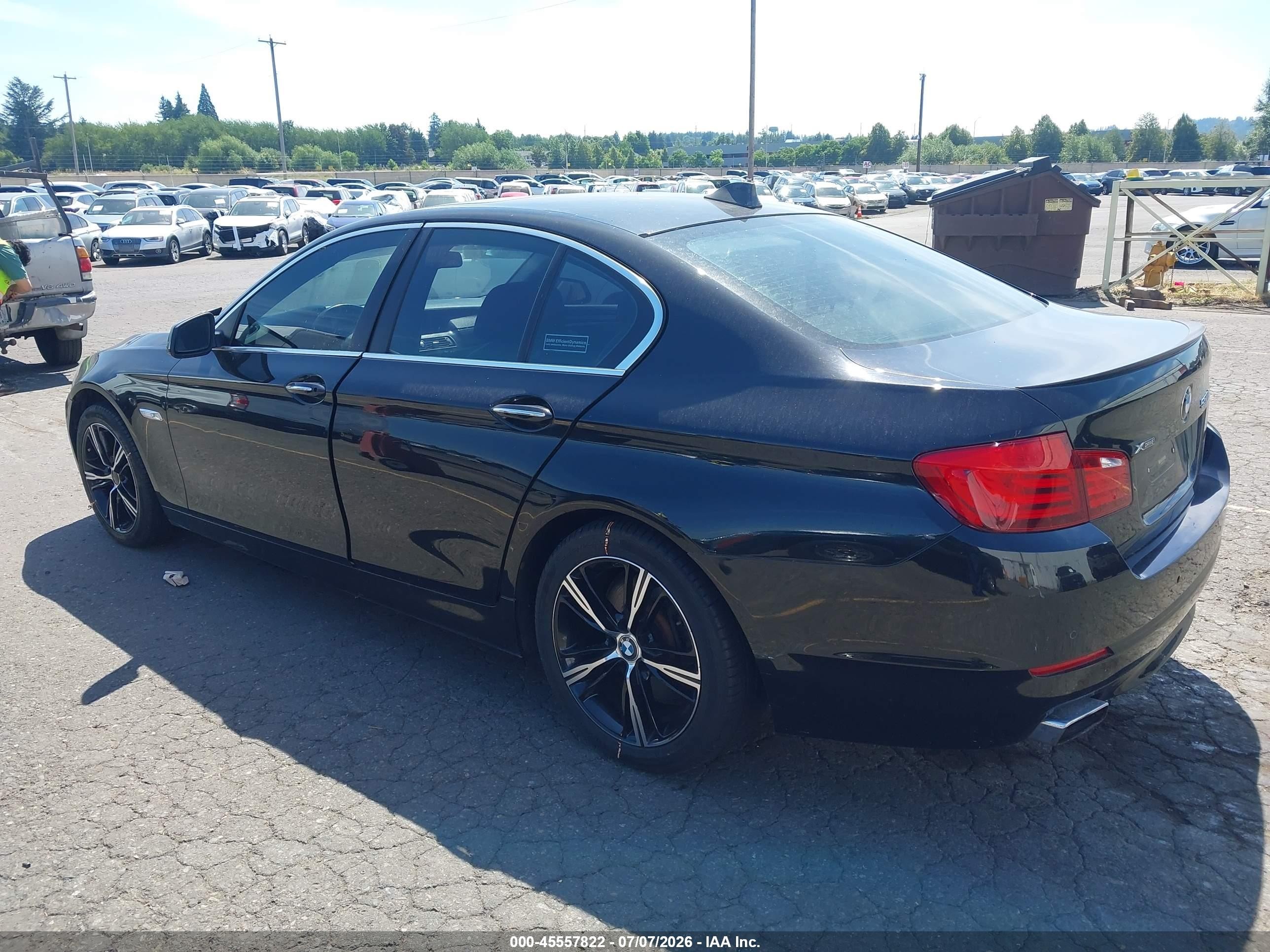 2013 Bmw 550i Xdrive Black vin: WBAFU9C53DDY70587