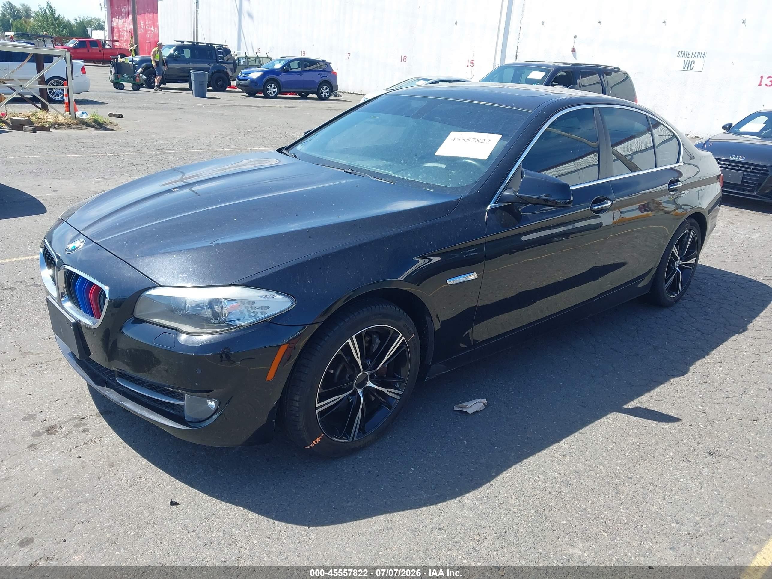 2013 Bmw 550i Xdrive Black vin: WBAFU9C53DDY70587